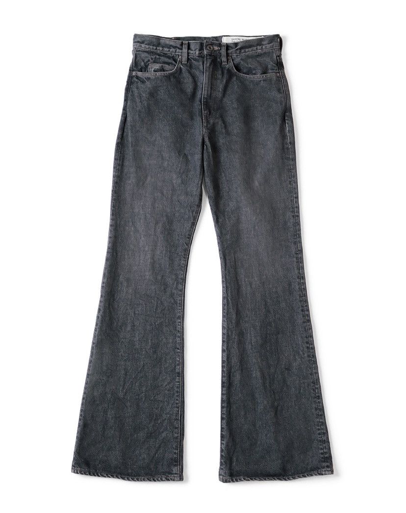 Kapital Kapital 14oz Black Denim 5P Frisco Flare | Grailed