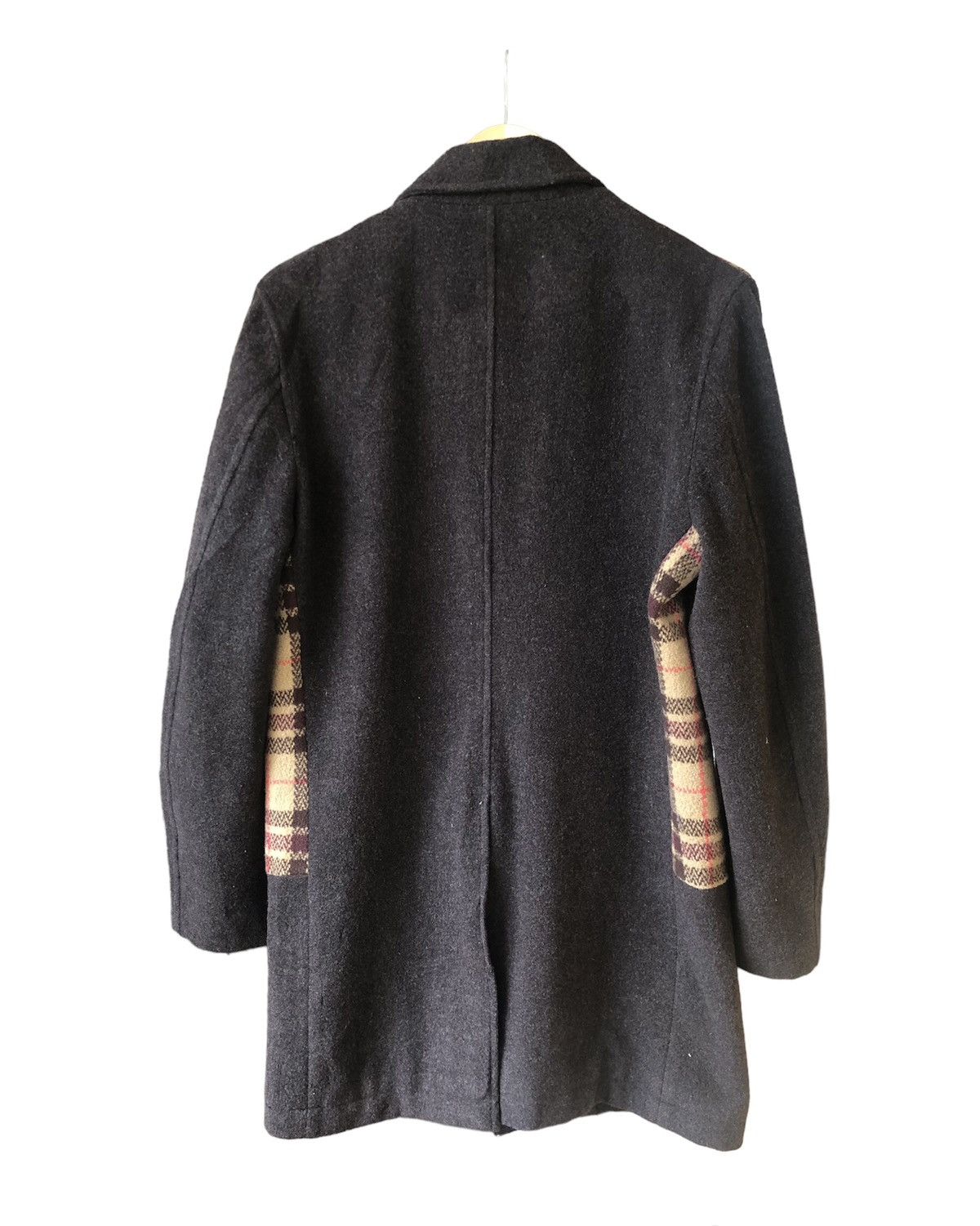 PPFM Vintage PPFM Gingham Brown Wool Long Coat Size US L / EU 52-54 / 3 - 3 Thumbnail