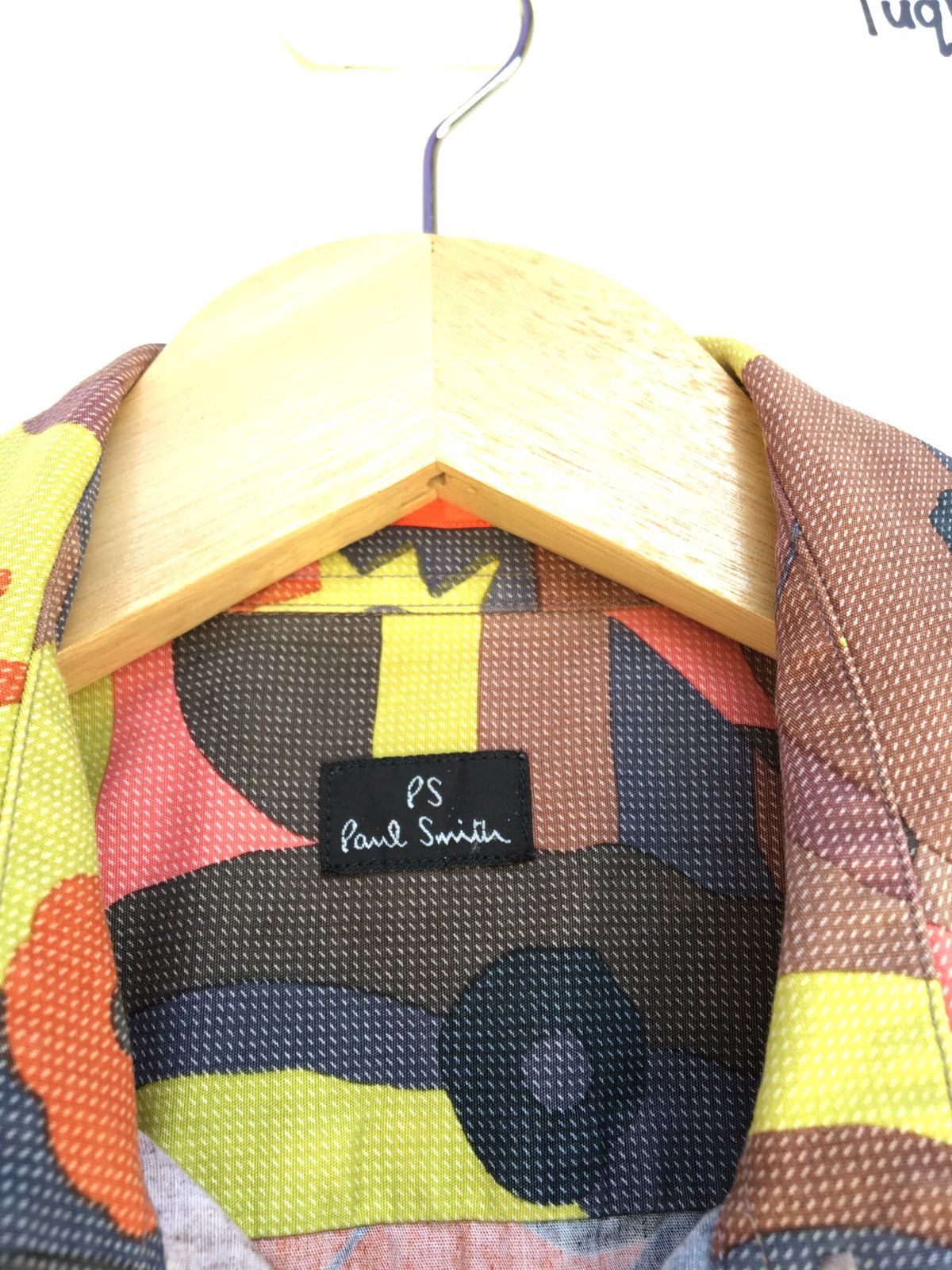 Paul Smith Paul Smith Multicolor Abstract Cotton Casual Buttons Shirt Size US M / EU 48-50 / 2 - 6 Thumbnail
