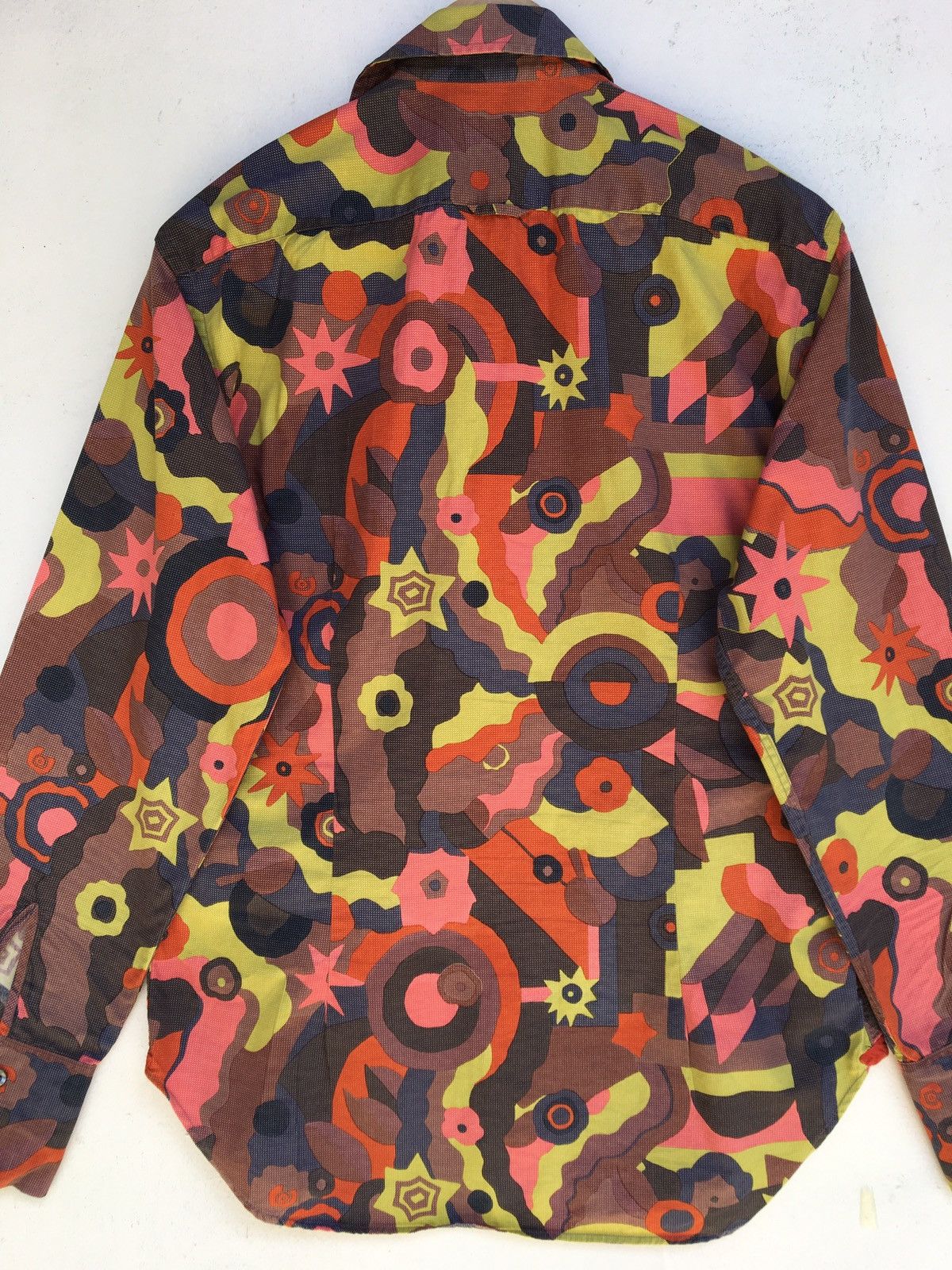 Paul Smith Paul Smith Multicolor Abstract Cotton Casual Buttons Shirt Size US M / EU 48-50 / 2 - 13 Thumbnail