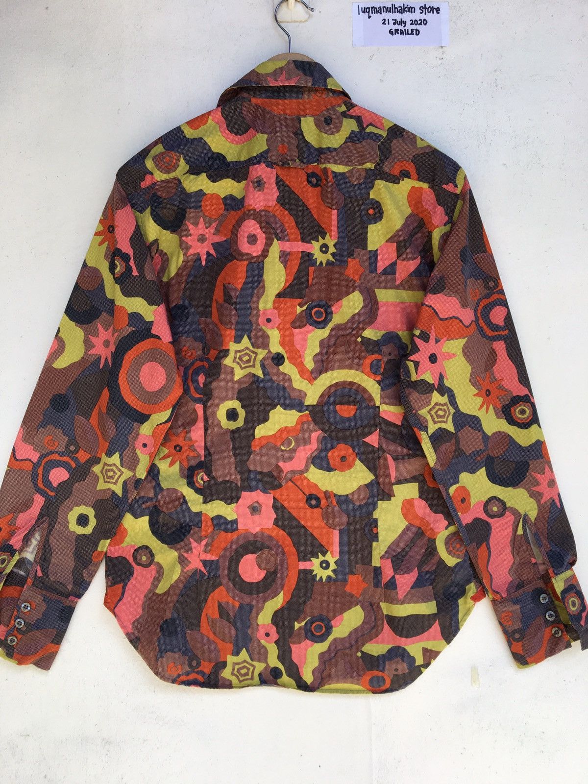 Paul Smith Paul Smith Multicolor Abstract Cotton Casual Buttons Shirt Size US M / EU 48-50 / 2 - 10 Thumbnail