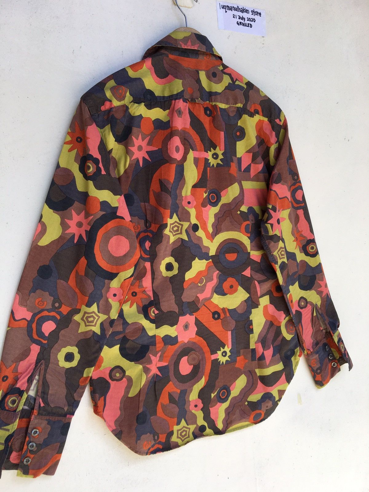 Paul Smith Paul Smith Multicolor Abstract Cotton Casual Buttons Shirt Size US M / EU 48-50 / 2 - 11 Thumbnail