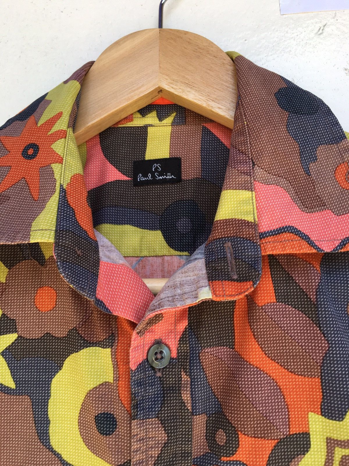 Paul Smith Paul Smith Multicolor Abstract Cotton Casual Buttons Shirt Size US M / EU 48-50 / 2 - 5 Thumbnail
