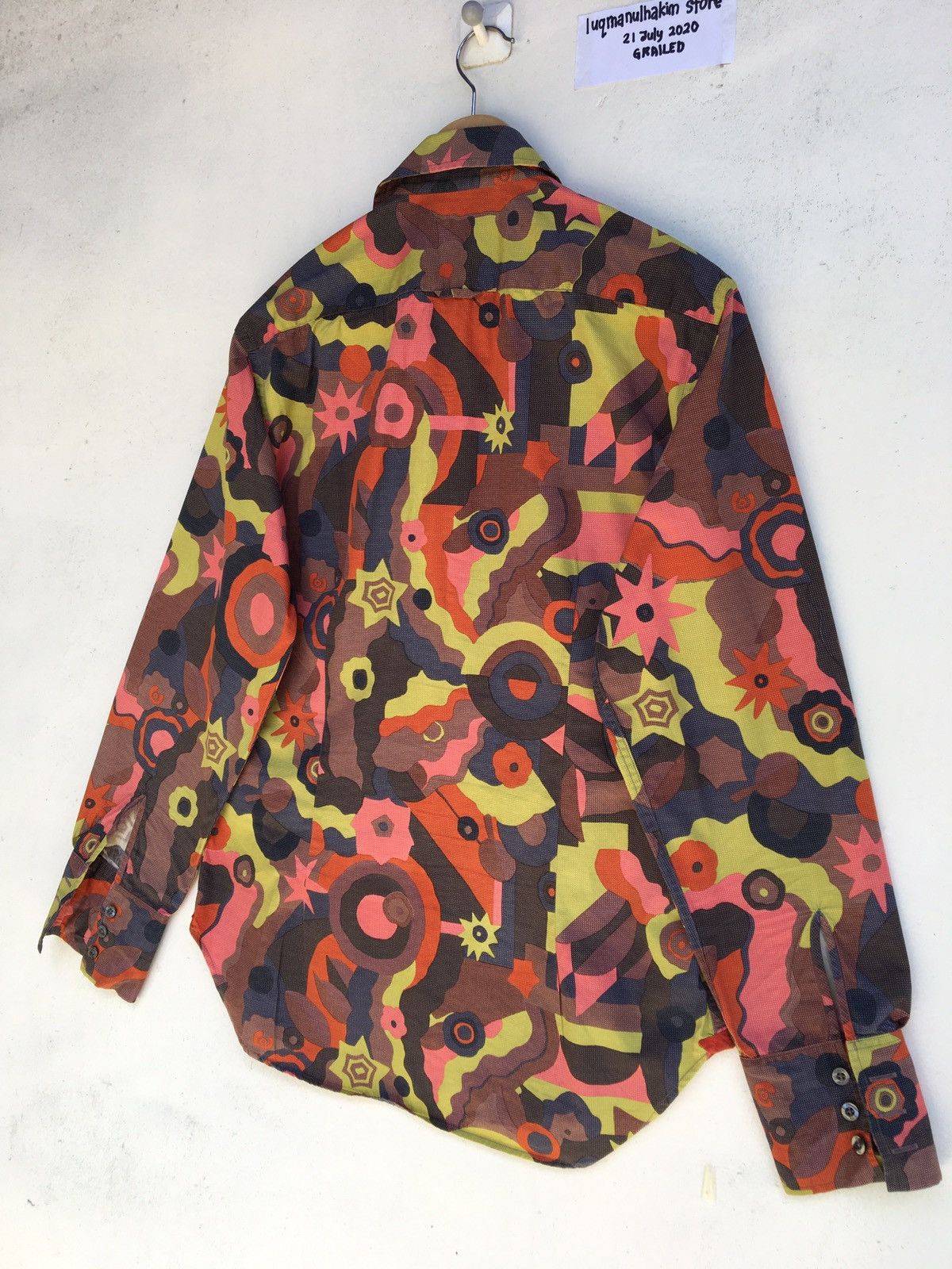 Paul Smith Paul Smith Multicolor Abstract Cotton Casual Buttons Shirt Size US M / EU 48-50 / 2 - 12 Thumbnail