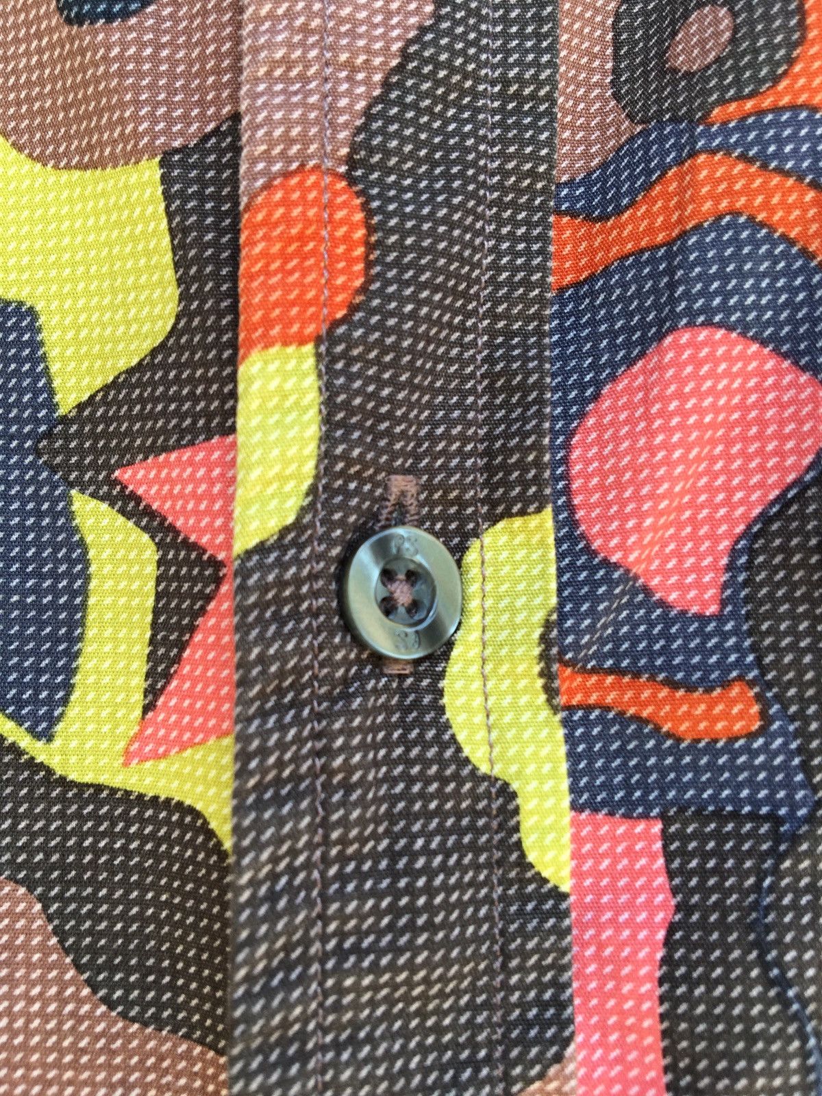 Paul Smith Paul Smith Multicolor Abstract Cotton Casual Buttons Shirt Size US M / EU 48-50 / 2 - 7 Thumbnail
