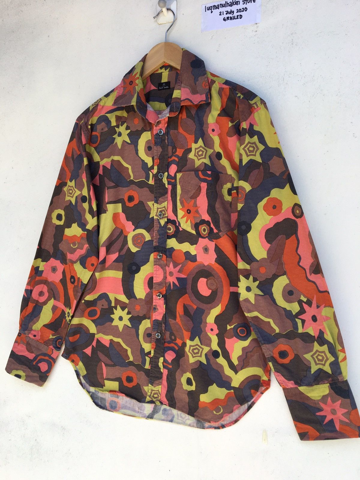 Paul Smith Paul Smith Multicolor Abstract Cotton Casual Buttons Shirt Size US M / EU 48-50 / 2 - 3 Thumbnail