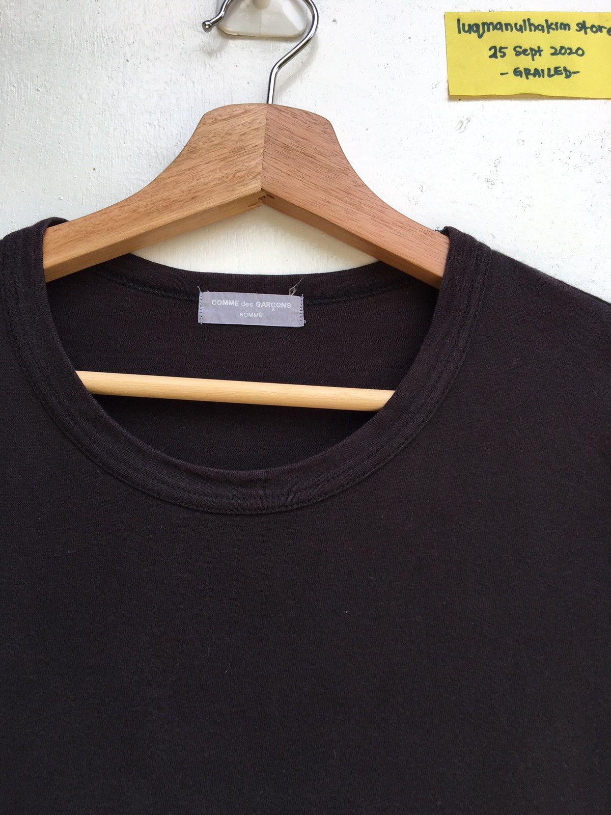 Comme des Garcons Vintage 80s Comme Des Garcons Homme Plain Black Shirt Size US M / EU 48-50 / 2 - 6 Thumbnail
