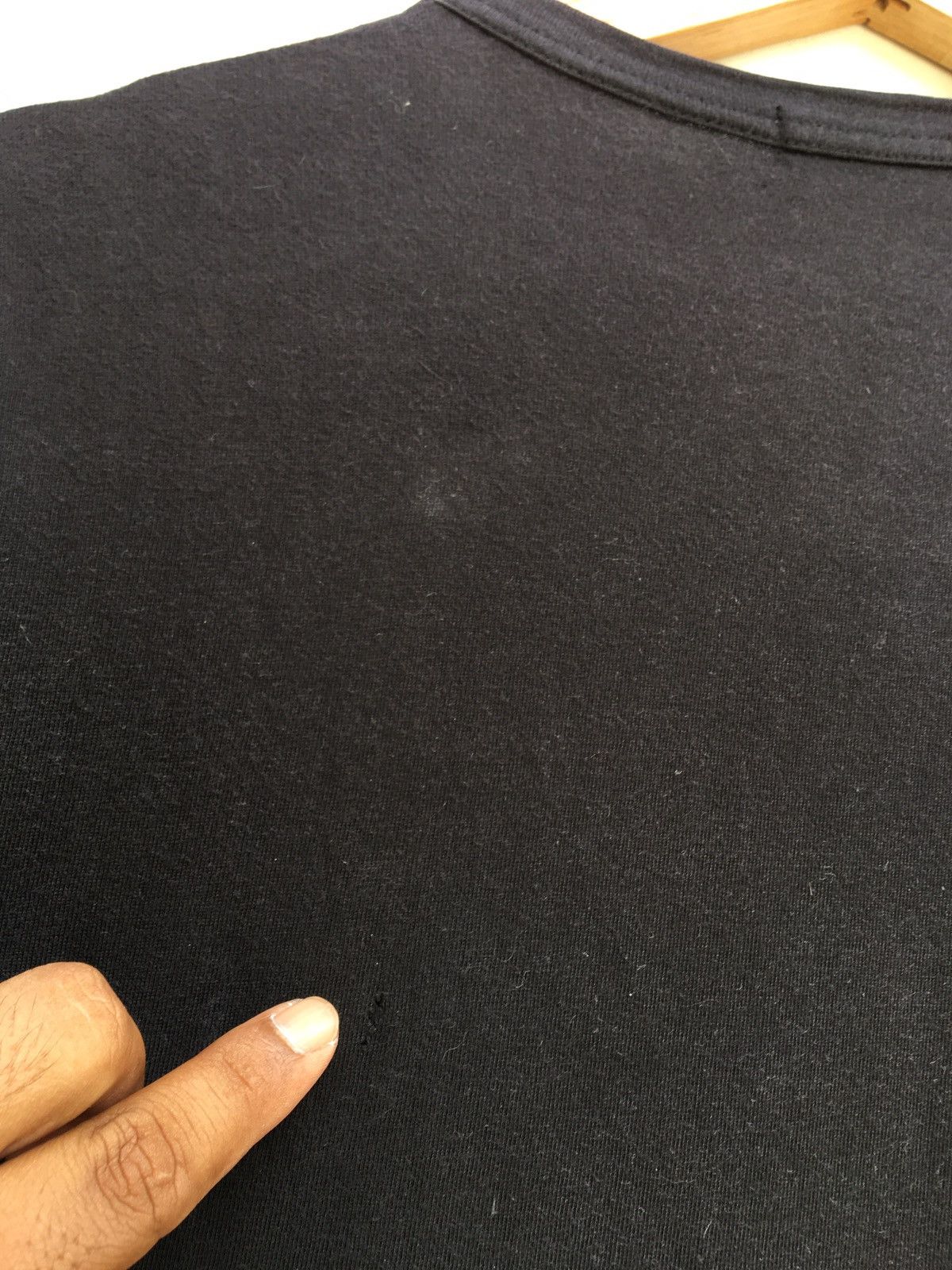 Comme des Garcons Vintage 80s Comme Des Garcons Homme Plain Black Shirt Size US M / EU 48-50 / 2 - 17 Thumbnail