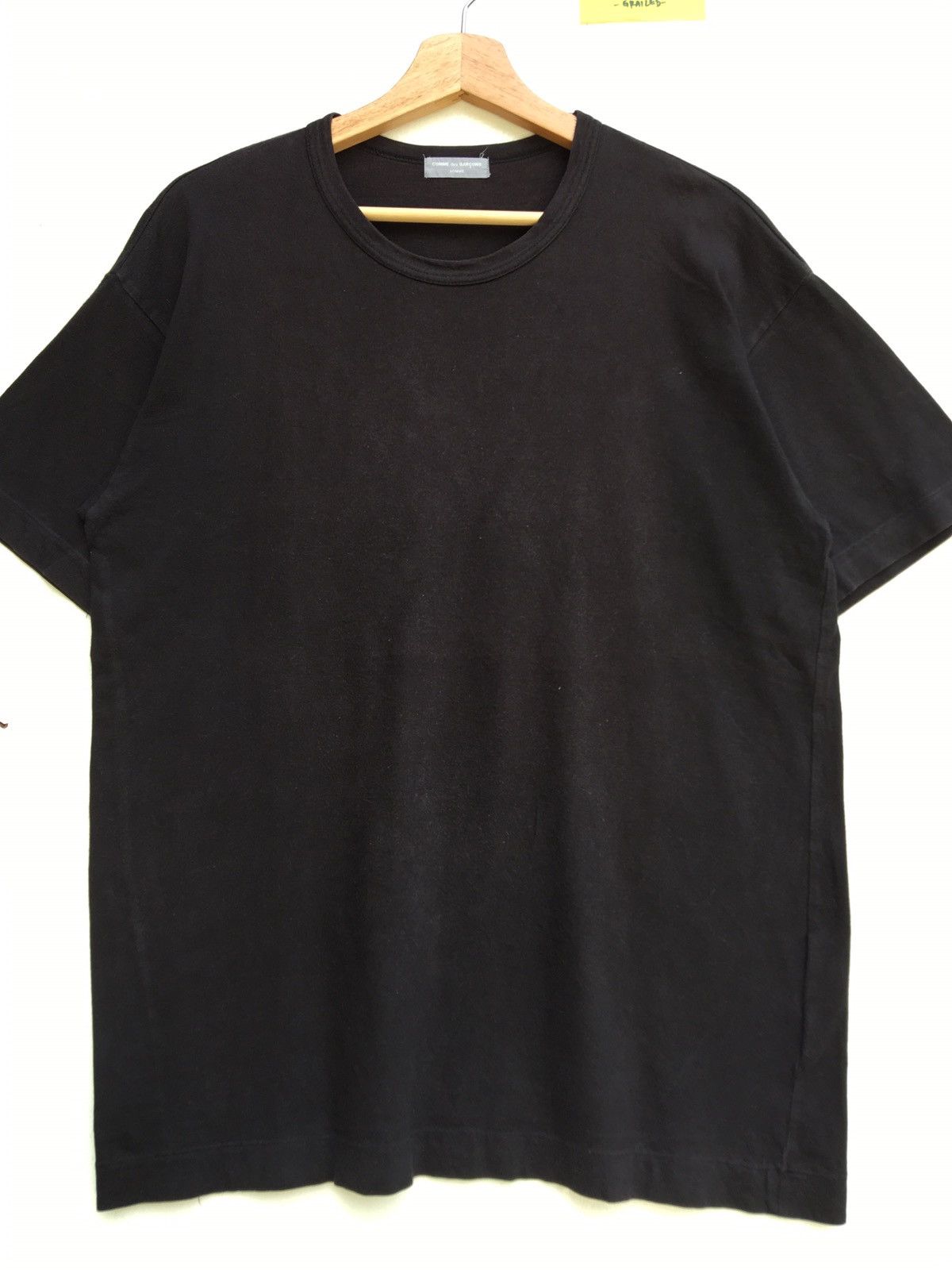 Comme des Garcons Vintage 80s Comme Des Garcons Homme Plain Black Shirt Size US M / EU 48-50 / 2 - 5 Thumbnail