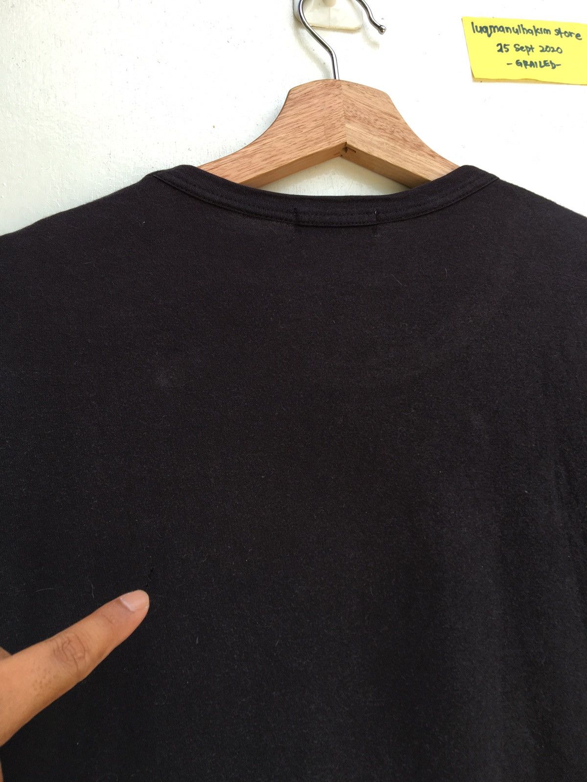 Comme des Garcons Vintage 80s Comme Des Garcons Homme Plain Black Shirt Size US M / EU 48-50 / 2 - 16 Thumbnail