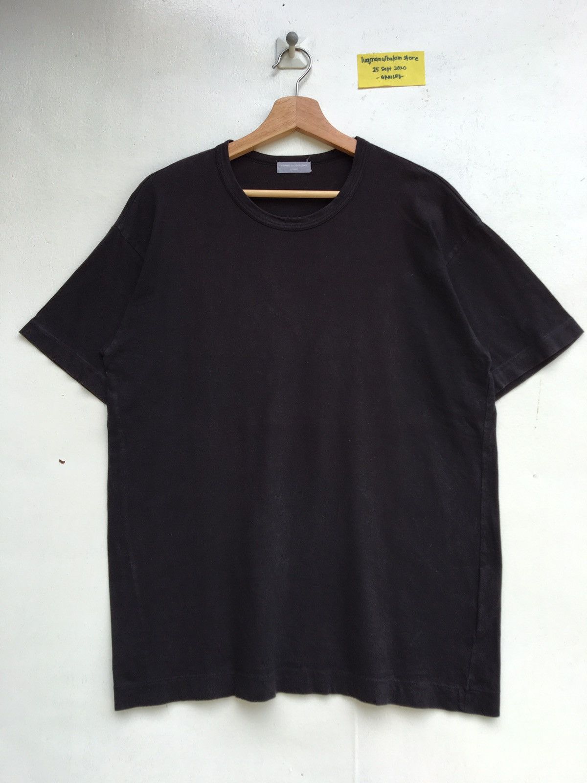 Comme des Garcons Vintage 80s Comme Des Garcons Homme Plain Black Shirt Size US M / EU 48-50 / 2 - 1 Thumbnail