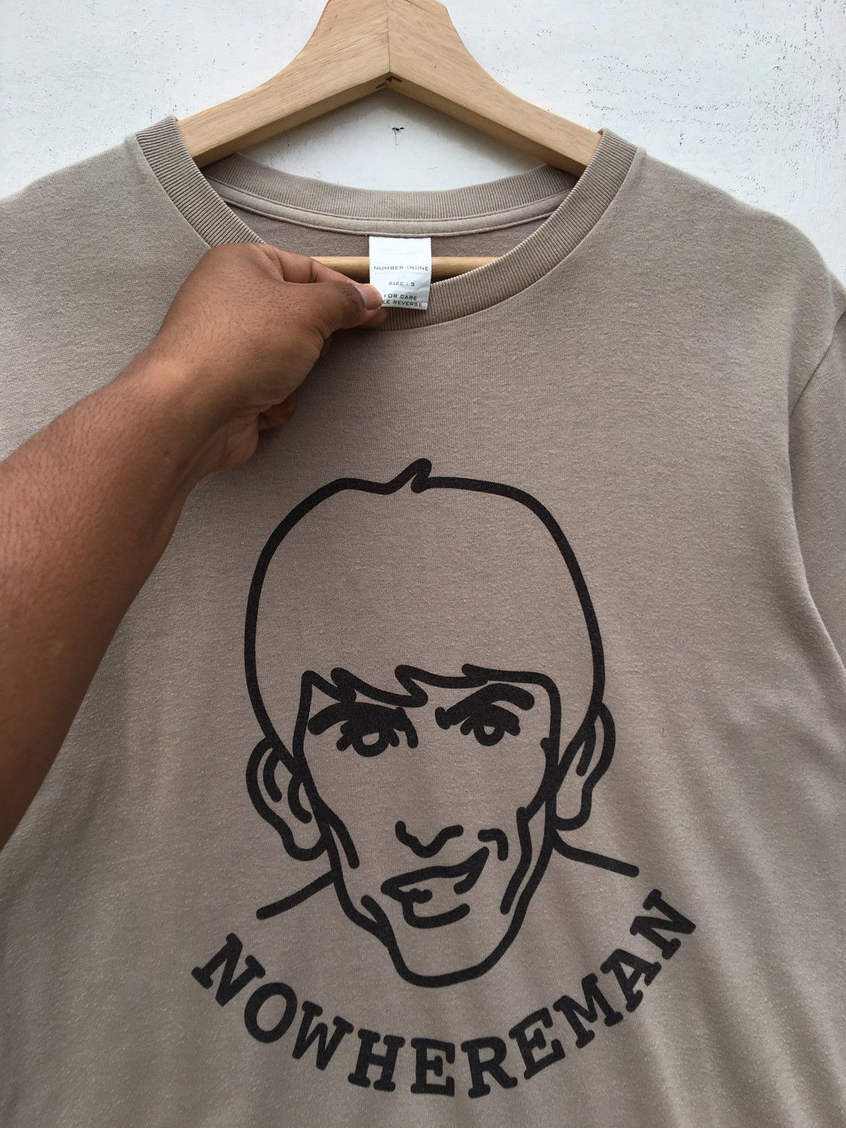 Number (N)ine AW02 Nowhere Man George Ilustration Takahiro Miyashita Tee Size US M / EU 48-50 / 2 - 6 Thumbnail