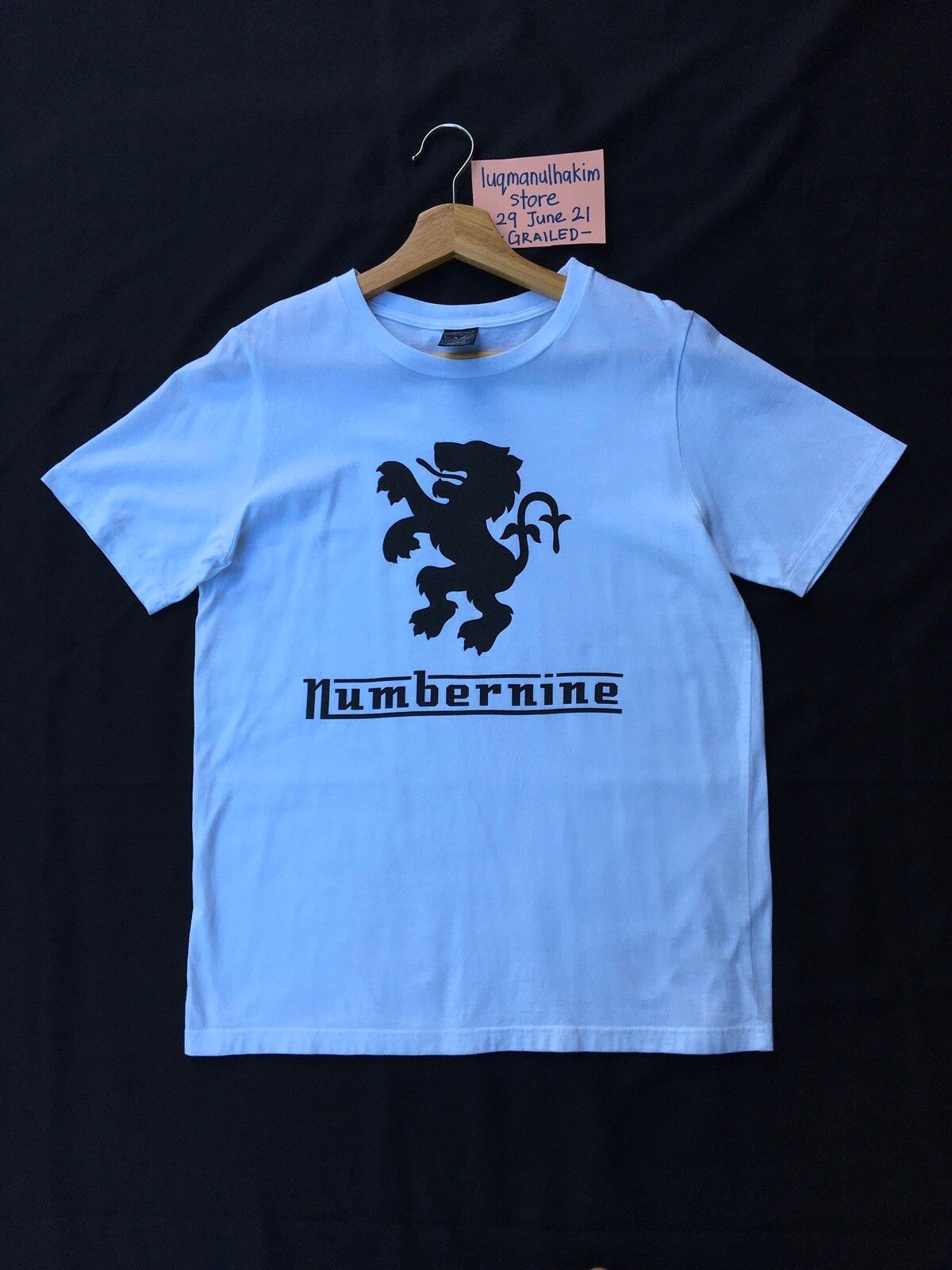 Pre-owned Number N Ine X Takahiromiyashita The Soloist Number (n)ine Lion Lambretta Printed Tshirt In White