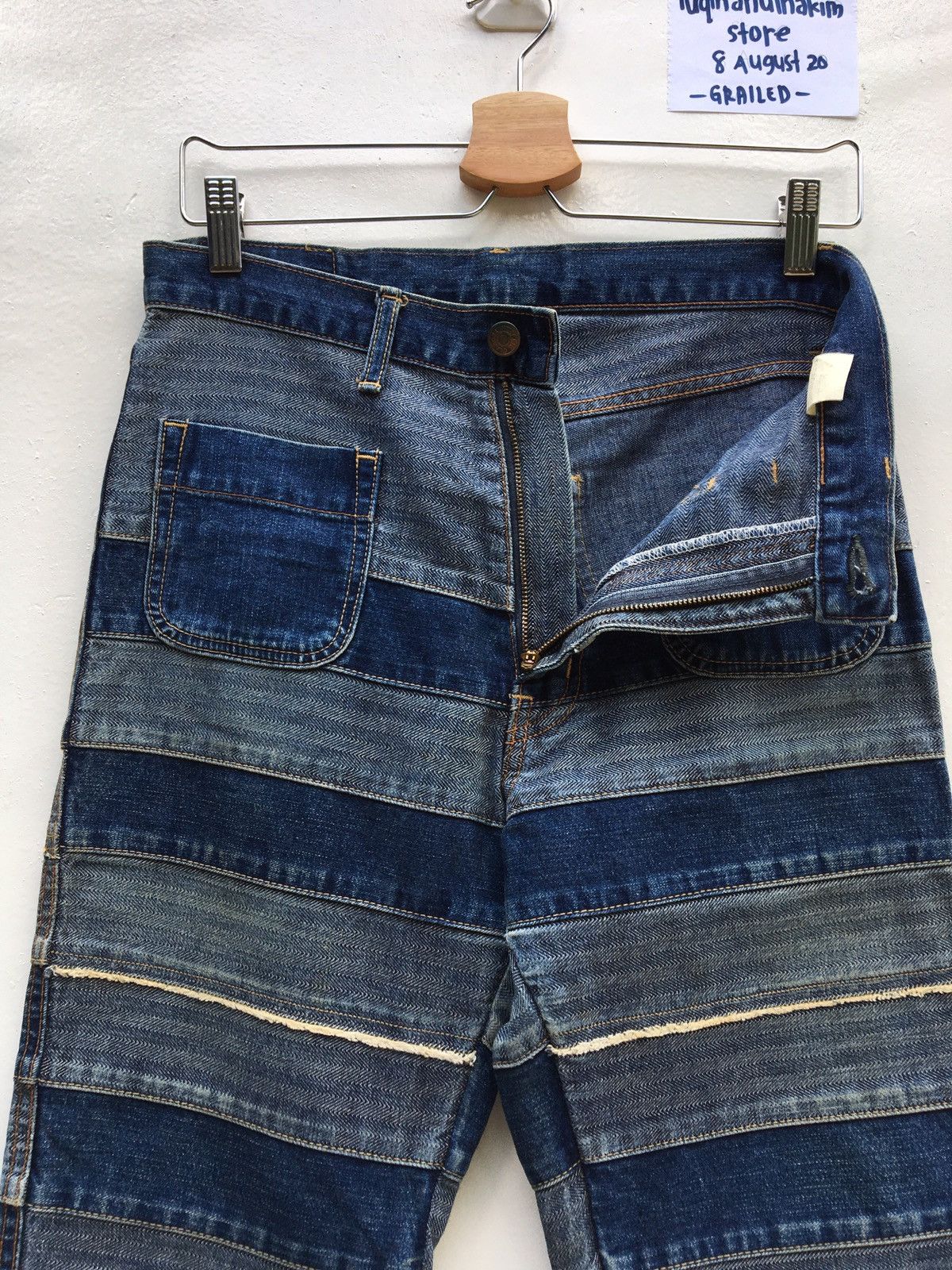 Hysteric Glamour Rare Kinky Hysteric Glamour Patchwork Design Jean Size US 29 - 8 Thumbnail