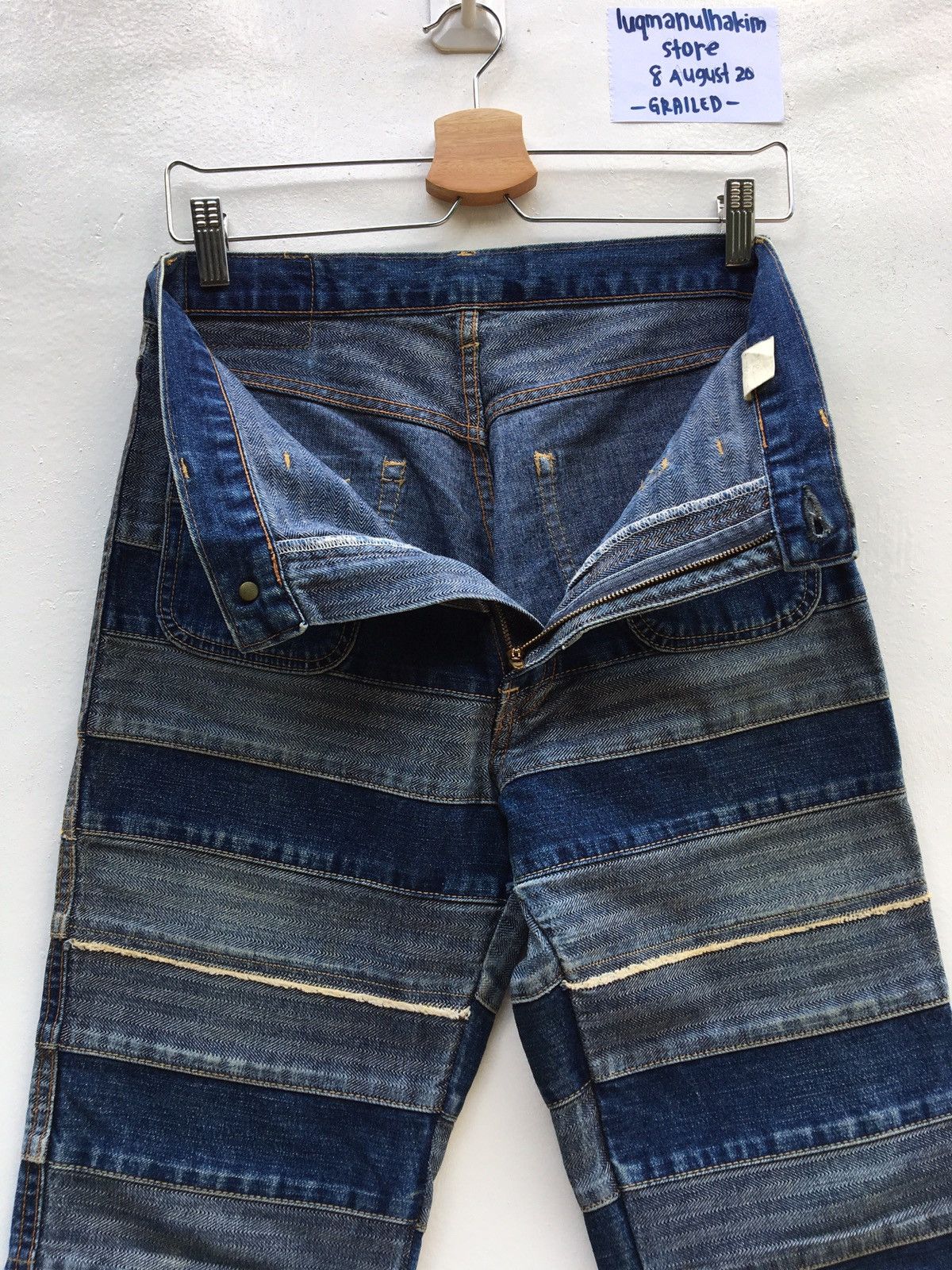 Hysteric Glamour Rare Kinky Hysteric Glamour Patchwork Design Jean Size US 29 - 13 Thumbnail