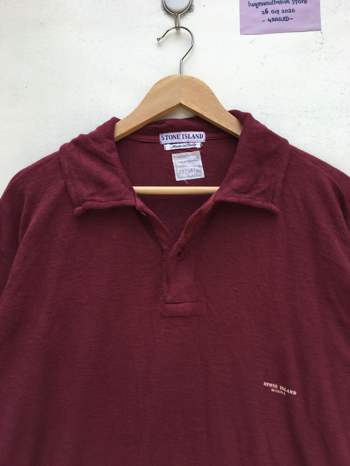 Stone Island Vintage Stone Island Marina Polo Shirt from SS 1995 Size US M / EU 48-50 / 2 - 8 Thumbnail