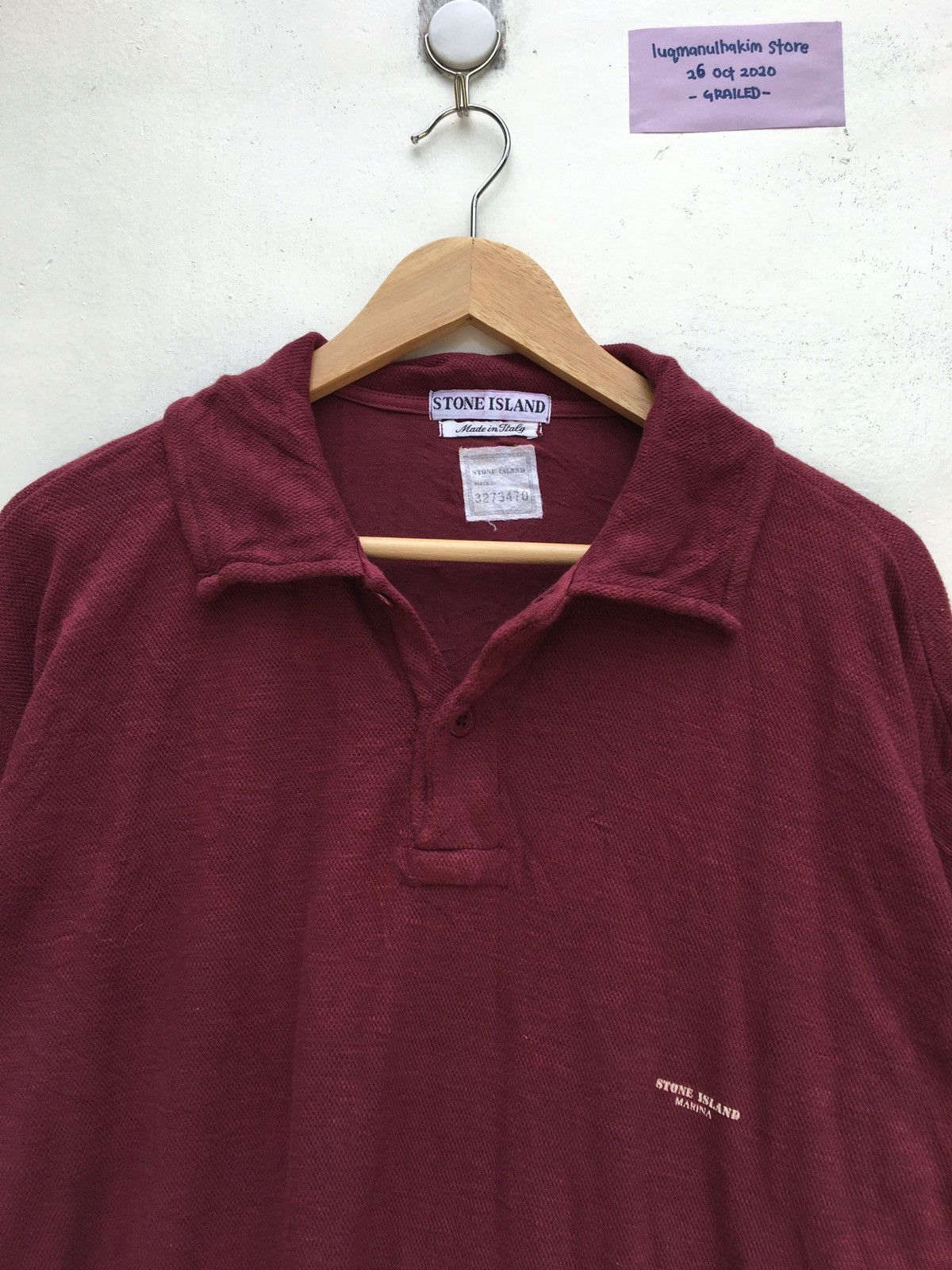Vintage Stone Island Marina Polo Shirt from SS 1995 - Main Image