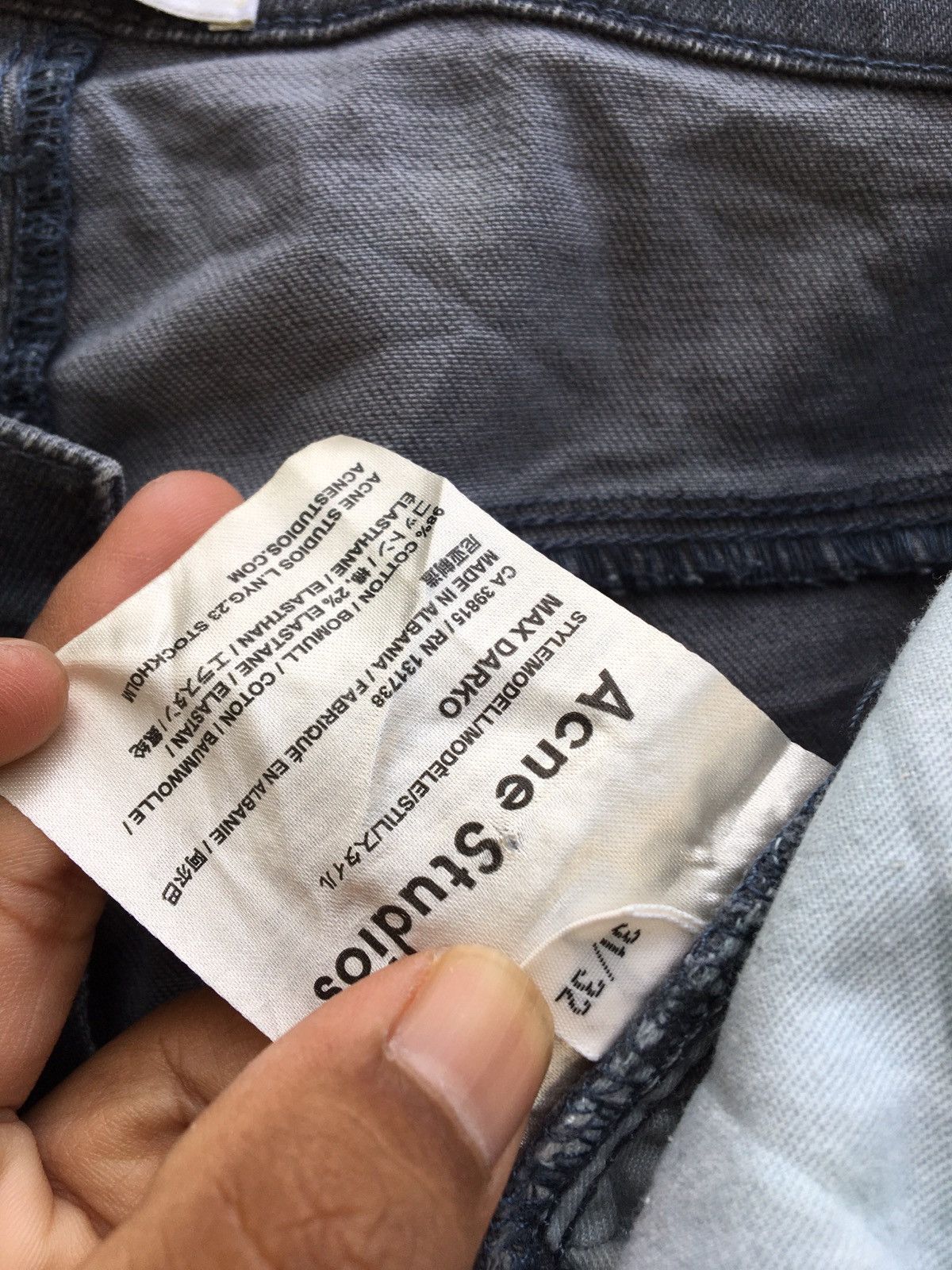 Acne Studios Rare Acne Studios Fitted Denim Pants Size US 32 / EU 48 - 12 Thumbnail