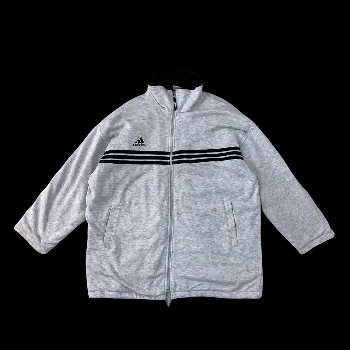 Adidas Adidas Descente 3 Stripes Quilted Jacket Size US L / EU 52-54 / 3 - 1 Thumbnail