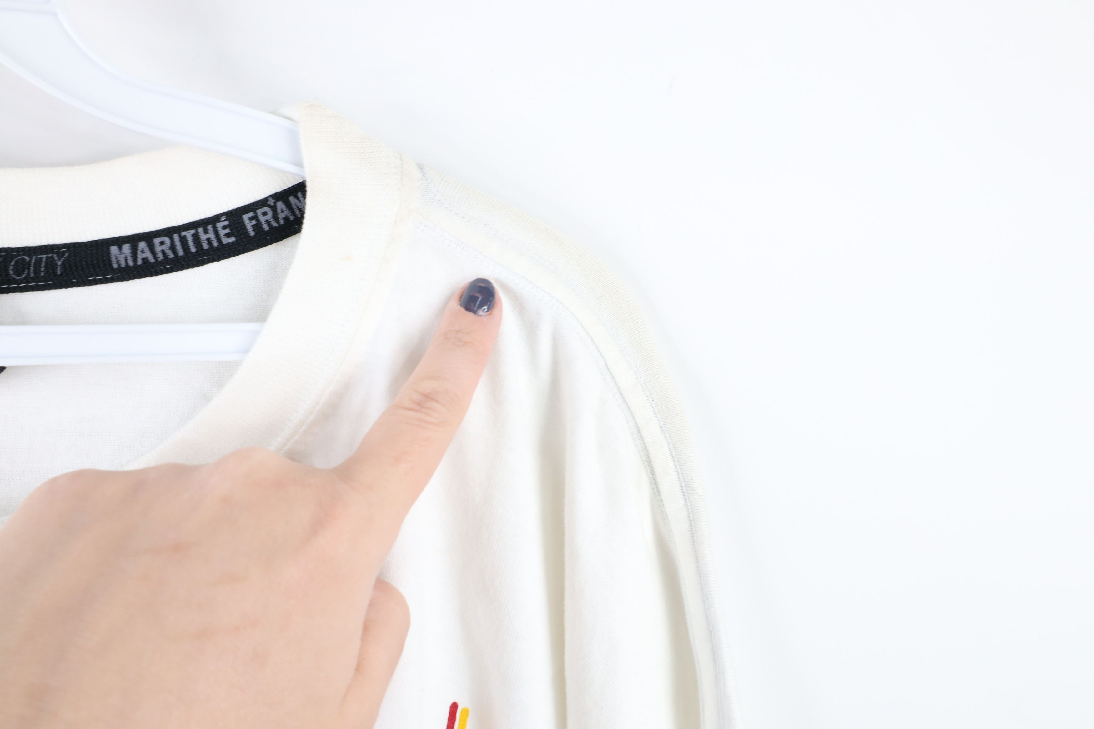 Marithe + Francois Girbaud × Vintage NOS Vintage 90s Marithe Francois Girbaud Link T-Shirt White Size US XXL / EU 58 / 5 - 10 Thumbnail