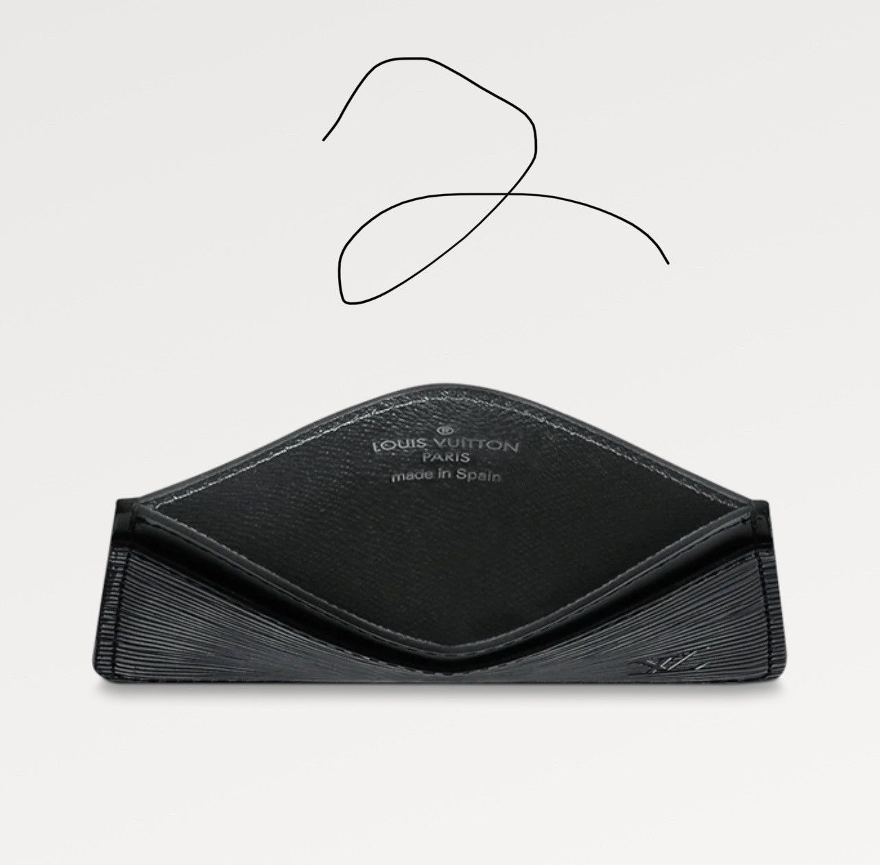 Louis Vuitton Louis Vuitton Epi Leather Black Cardholder - New Size ONE SIZE - 3 Thumbnail