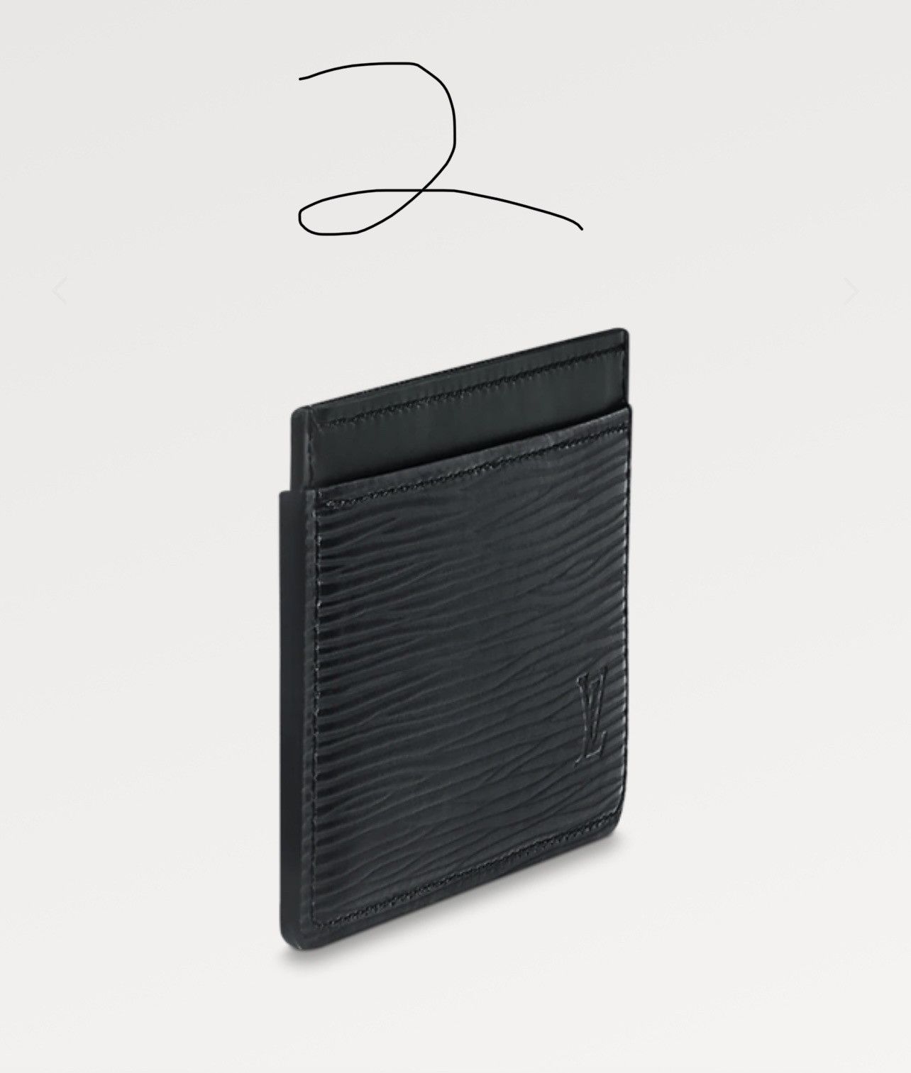 Louis Vuitton Louis Vuitton Epi Leather Black Cardholder - New Size ONE SIZE - 4 Thumbnail