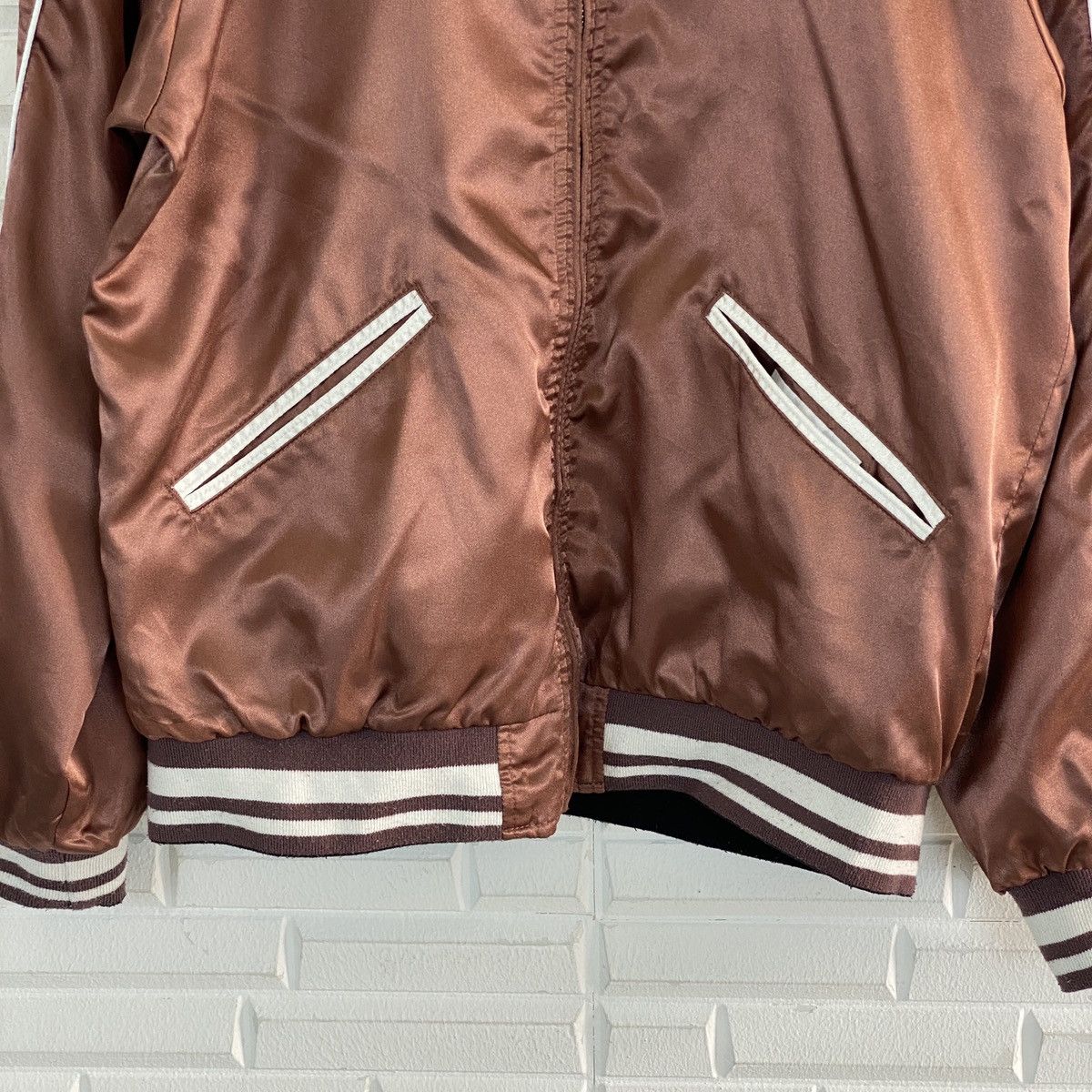 Japanese Brand 🔥LAST PRICE🔥 Browny Vintage Reversible Bomber Jacket Size US L / EU 52-54 / 3 - 17 Thumbnail