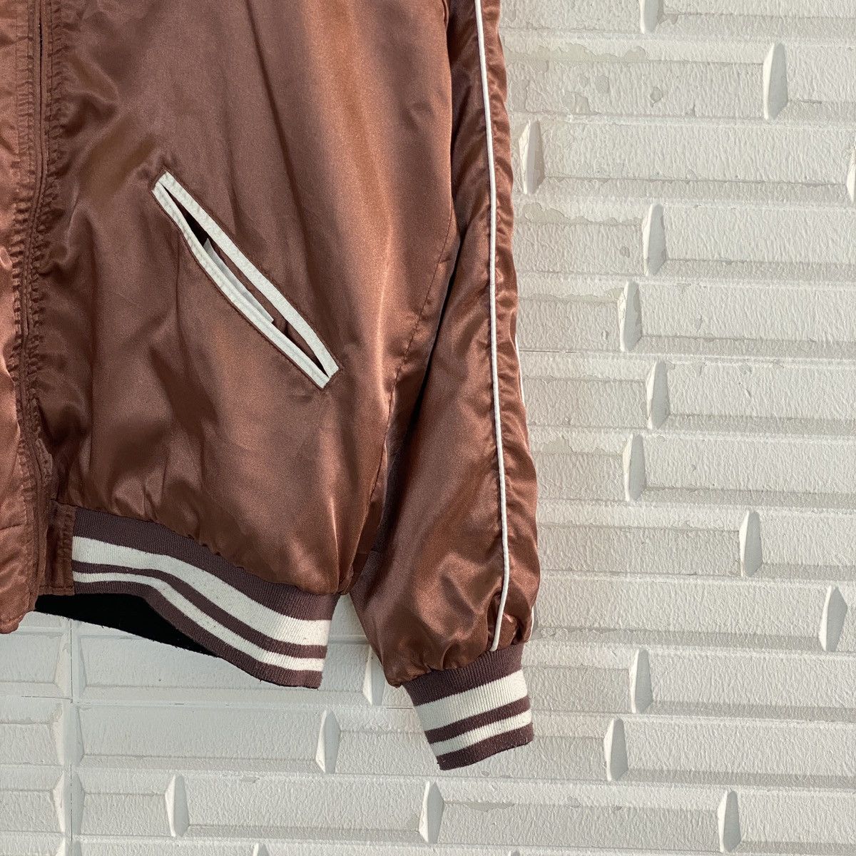 Japanese Brand 🔥LAST PRICE🔥 Browny Vintage Reversible Bomber Jacket Size US L / EU 52-54 / 3 - 16 Thumbnail