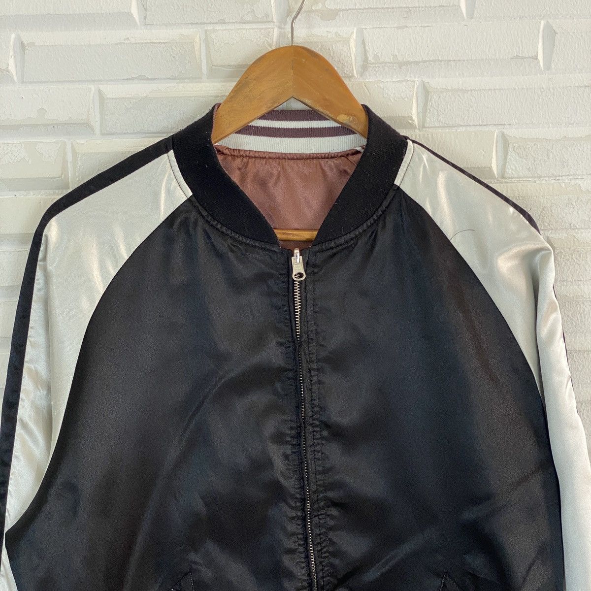 Japanese Brand 🔥LAST PRICE🔥 Browny Vintage Reversible Bomber Jacket Size US L / EU 52-54 / 3 - 4 Thumbnail