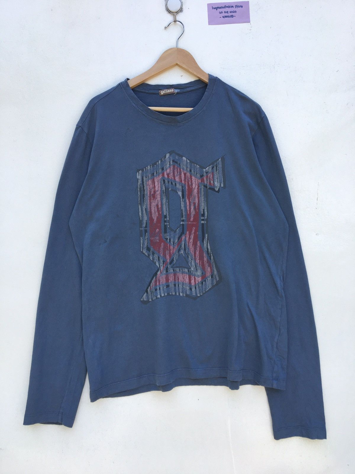 John Galliano Rare Design John Galliano Big Logo G Longsleeve Size US L / EU 52-54 / 3 - 2 Thumbnail