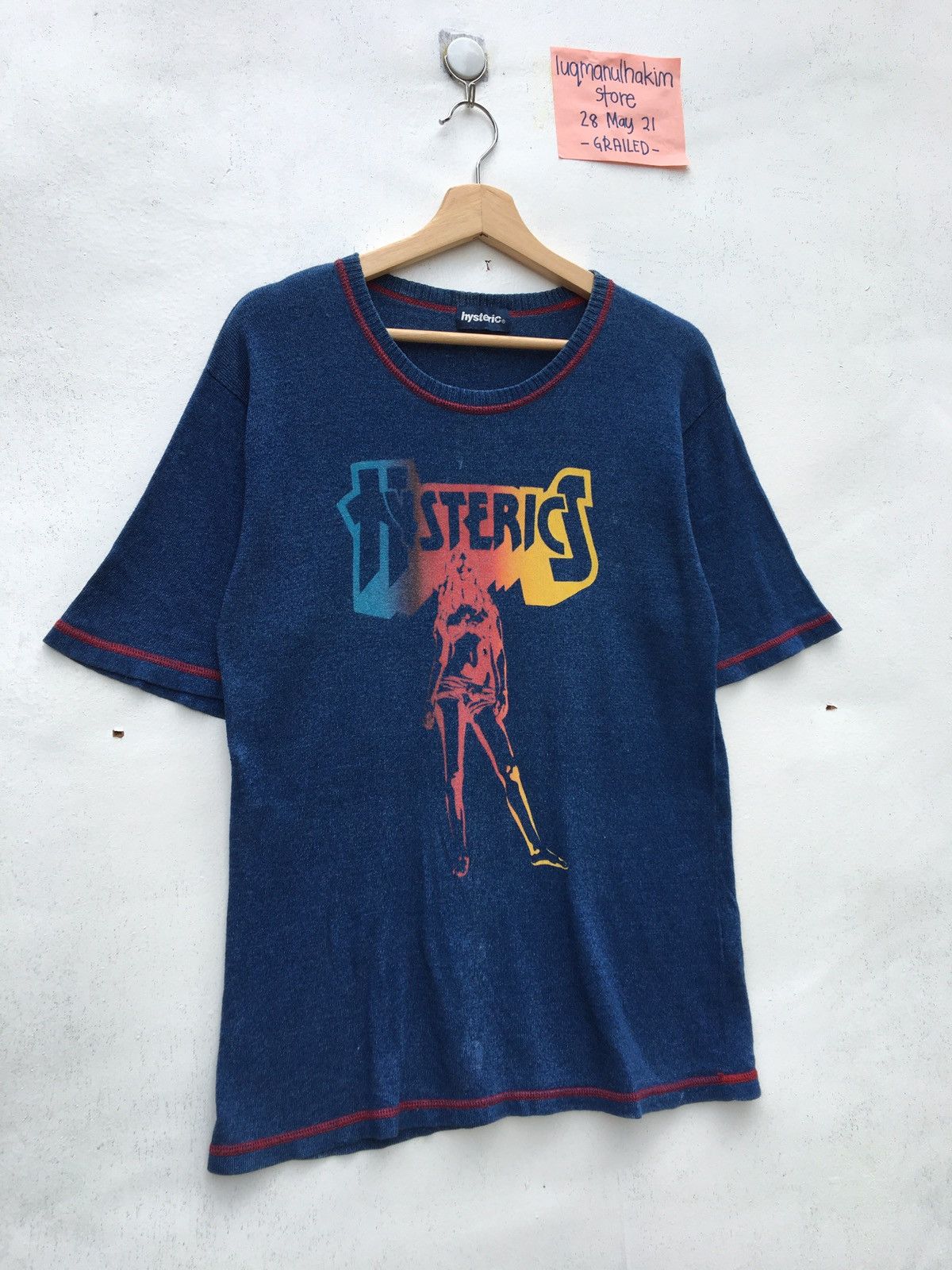 Hysteric Glamour Vintage Rare Hysteric Glamour Spellout Logo Tshirt Size US S / EU 44-46 / 1 - 3 Thumbnail