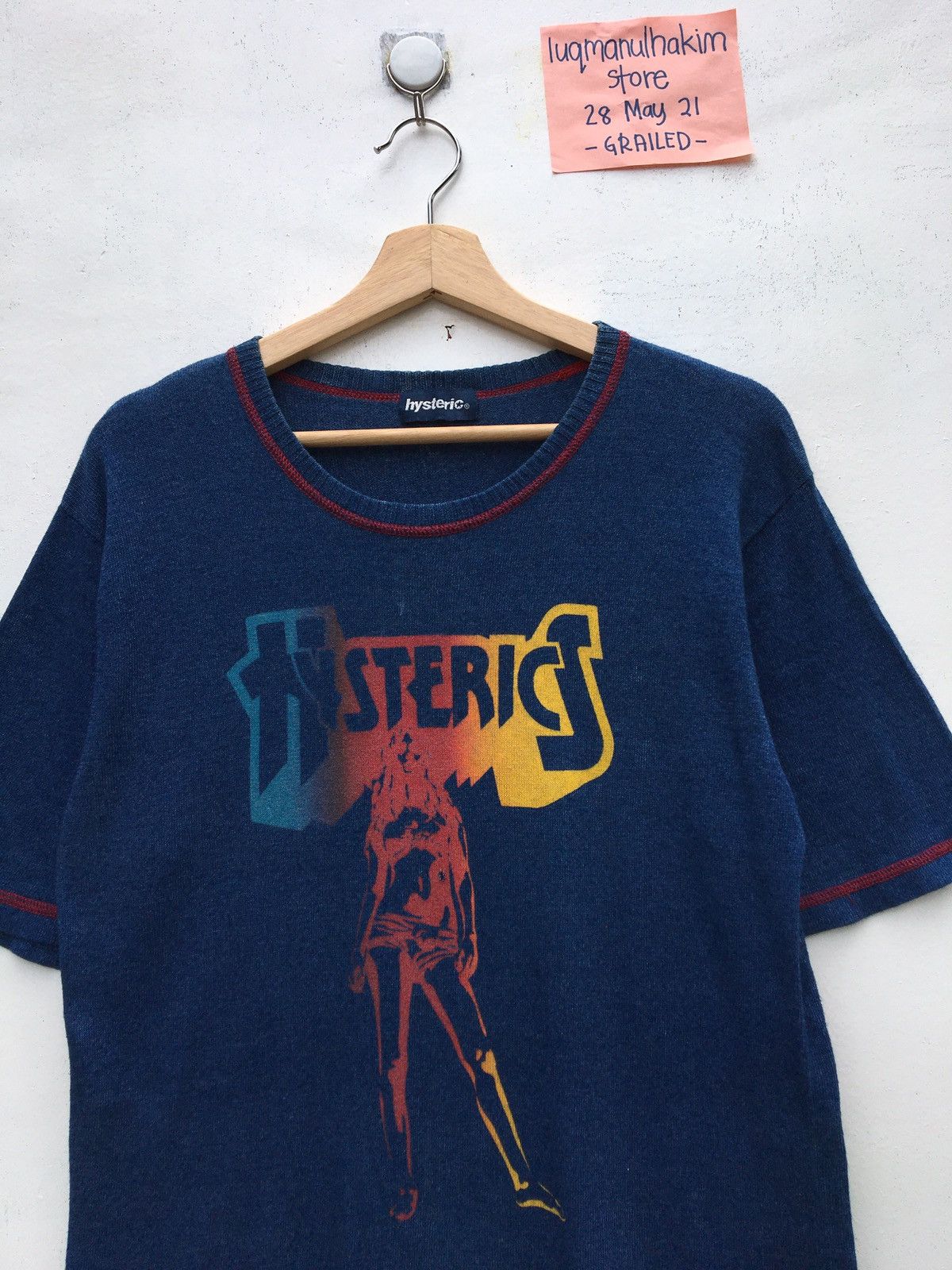 Hysteric Glamour Vintage Rare Hysteric Glamour Spellout Logo Tshirt Size US S / EU 44-46 / 1 - 1 Thumbnail