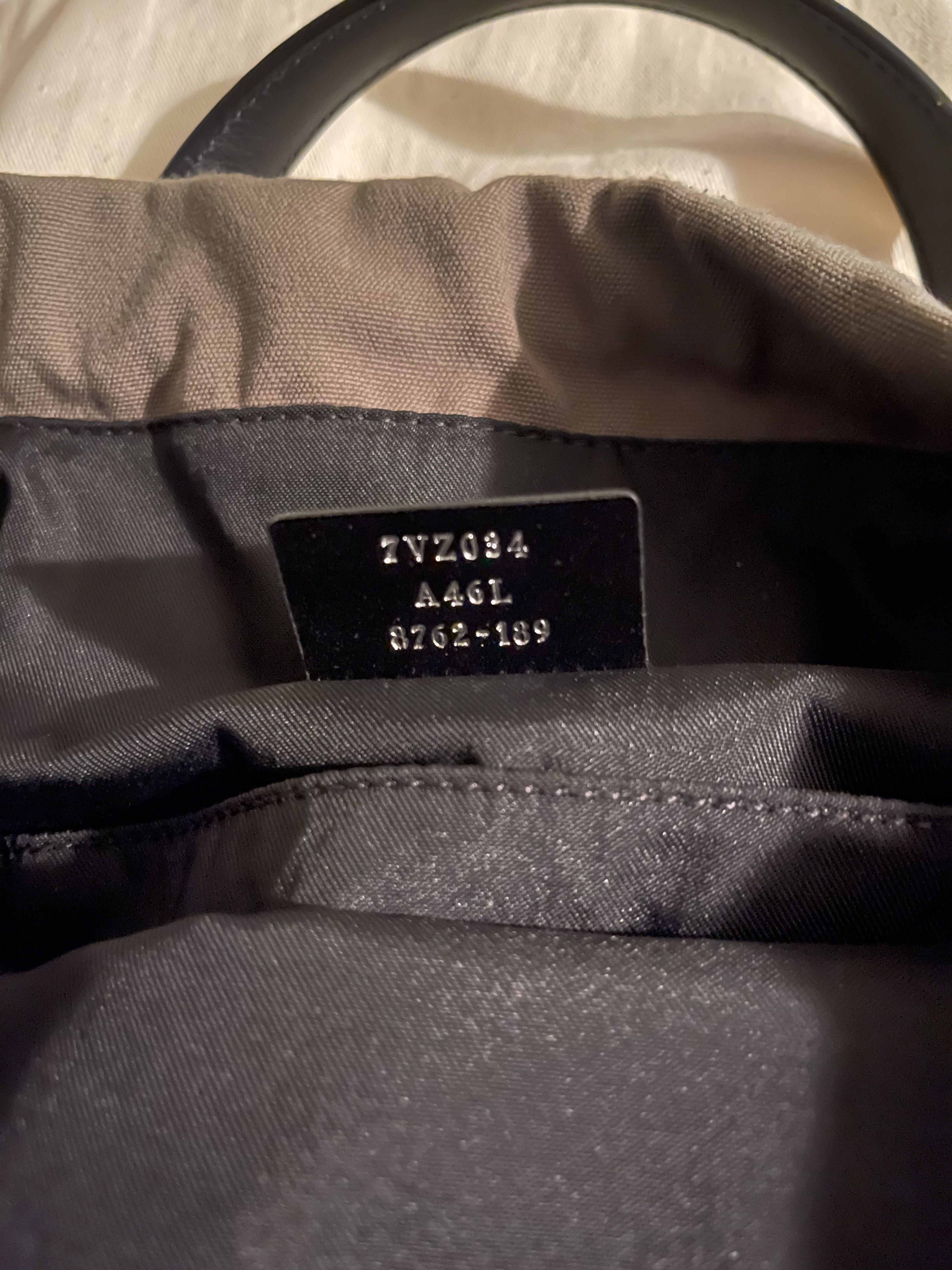 Fendi Fendi Men's Angry Eyes Motif Canvas & Leather Backpack Tote Size ONE SIZE - 9 Thumbnail