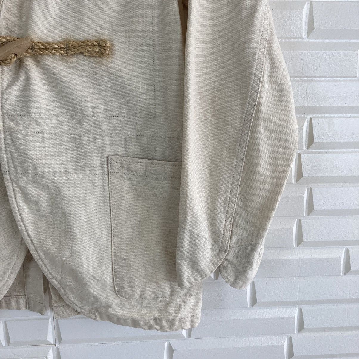 Kapital Kapital Single Wooden Toggle White Blazer/Coat Size US XS / EU 42 / 0 - 6 Thumbnail