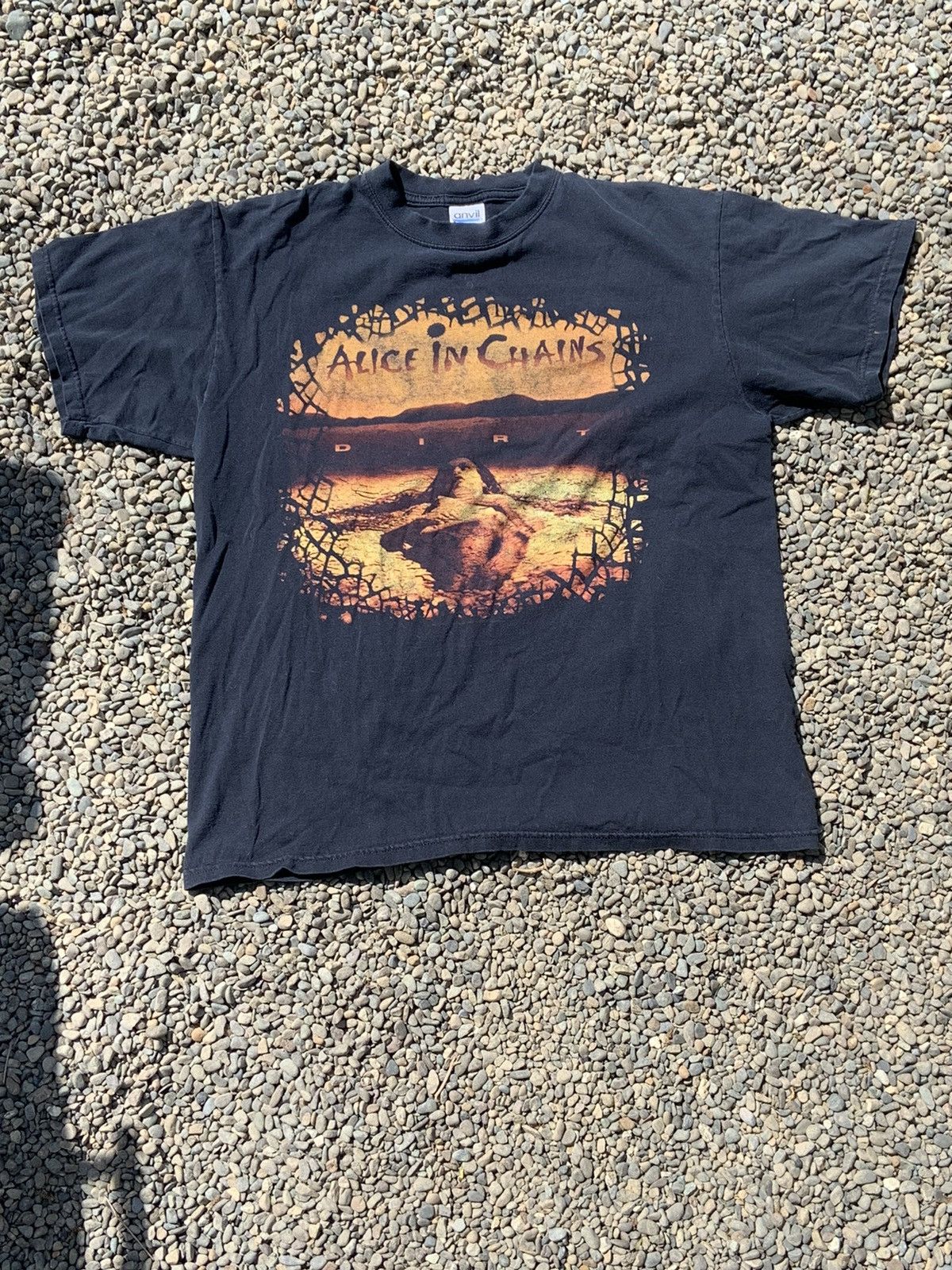 Anvil × Band Tees × Rock T Shirt Vintage Alice in chains 2004 Dirt 