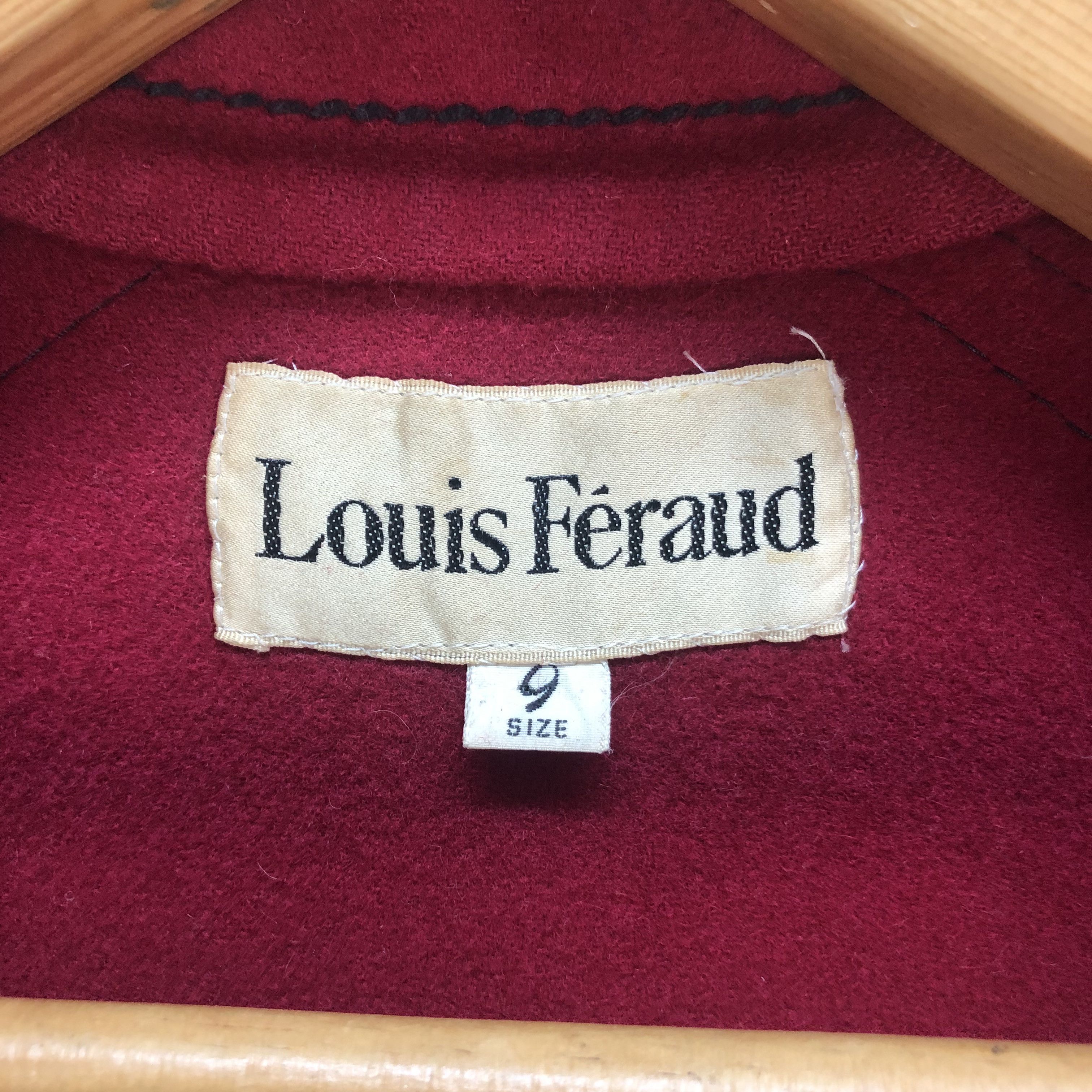 Japanese Brand LOUIS FERAUD RED LONG COAT #6657-78 Size M / US 6-8 / IT 42-44 - 9 Thumbnail