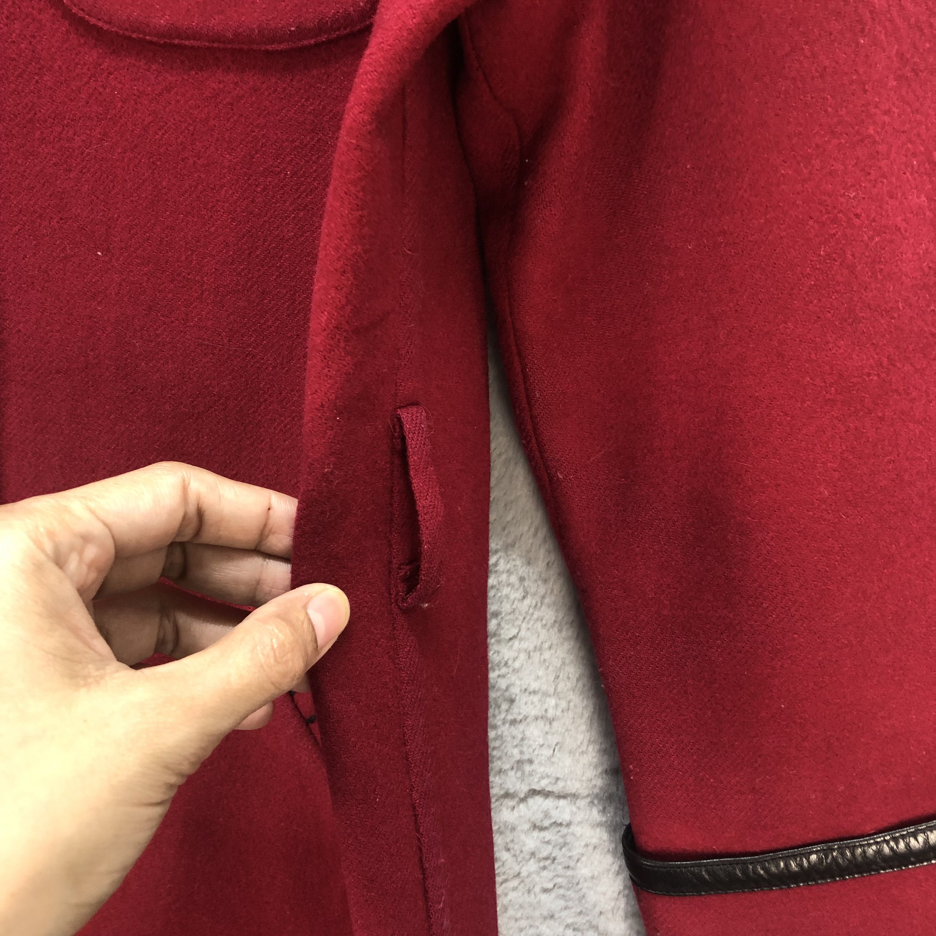 Japanese Brand LOUIS FERAUD RED LONG COAT #6657-78 Size M / US 6-8 / IT 42-44 - 7 Thumbnail