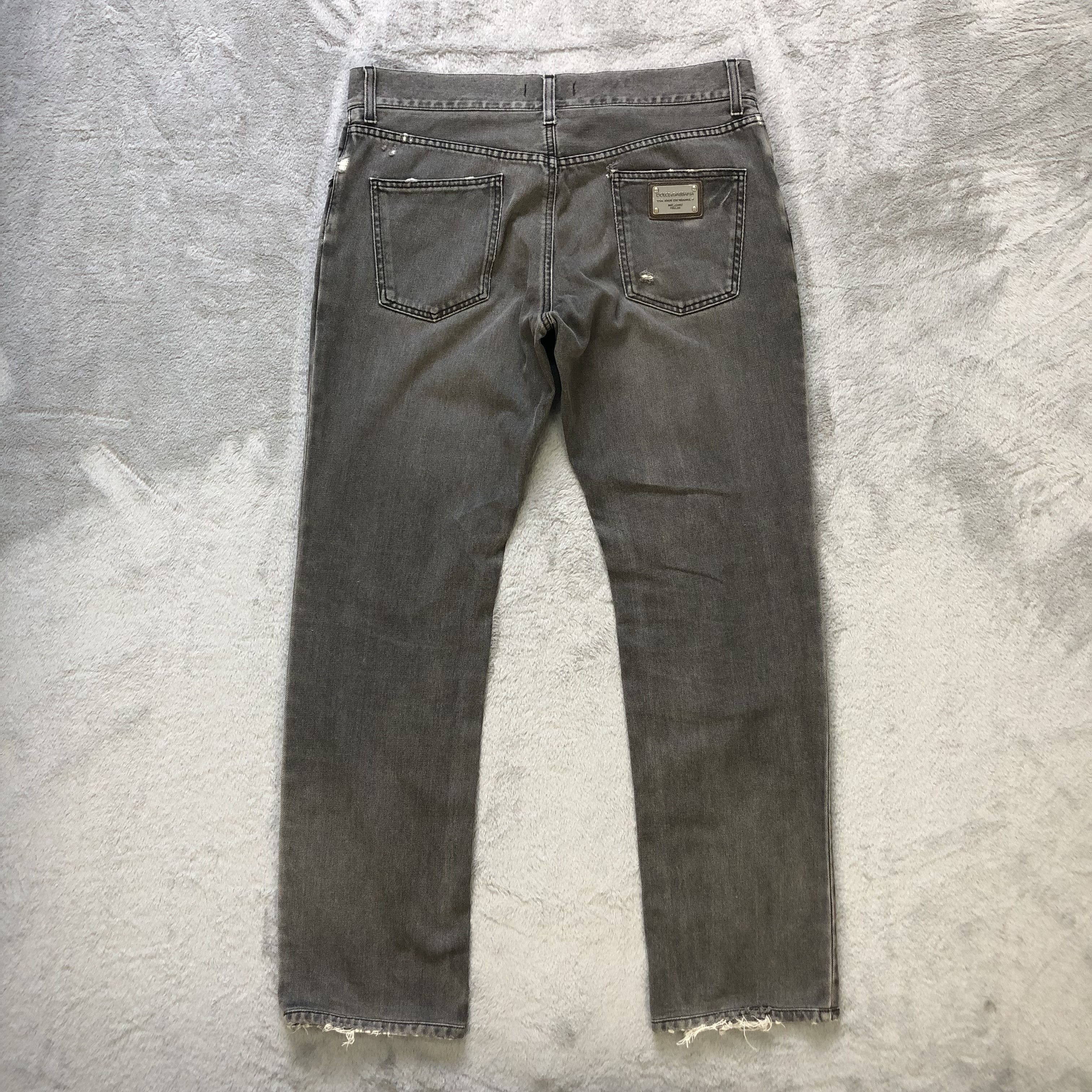 Dolce & Gabbana TRASHED🔥 D&G LIGHT WASH DENIM PANT #6661-78 Size US 35 - 16 Thumbnail