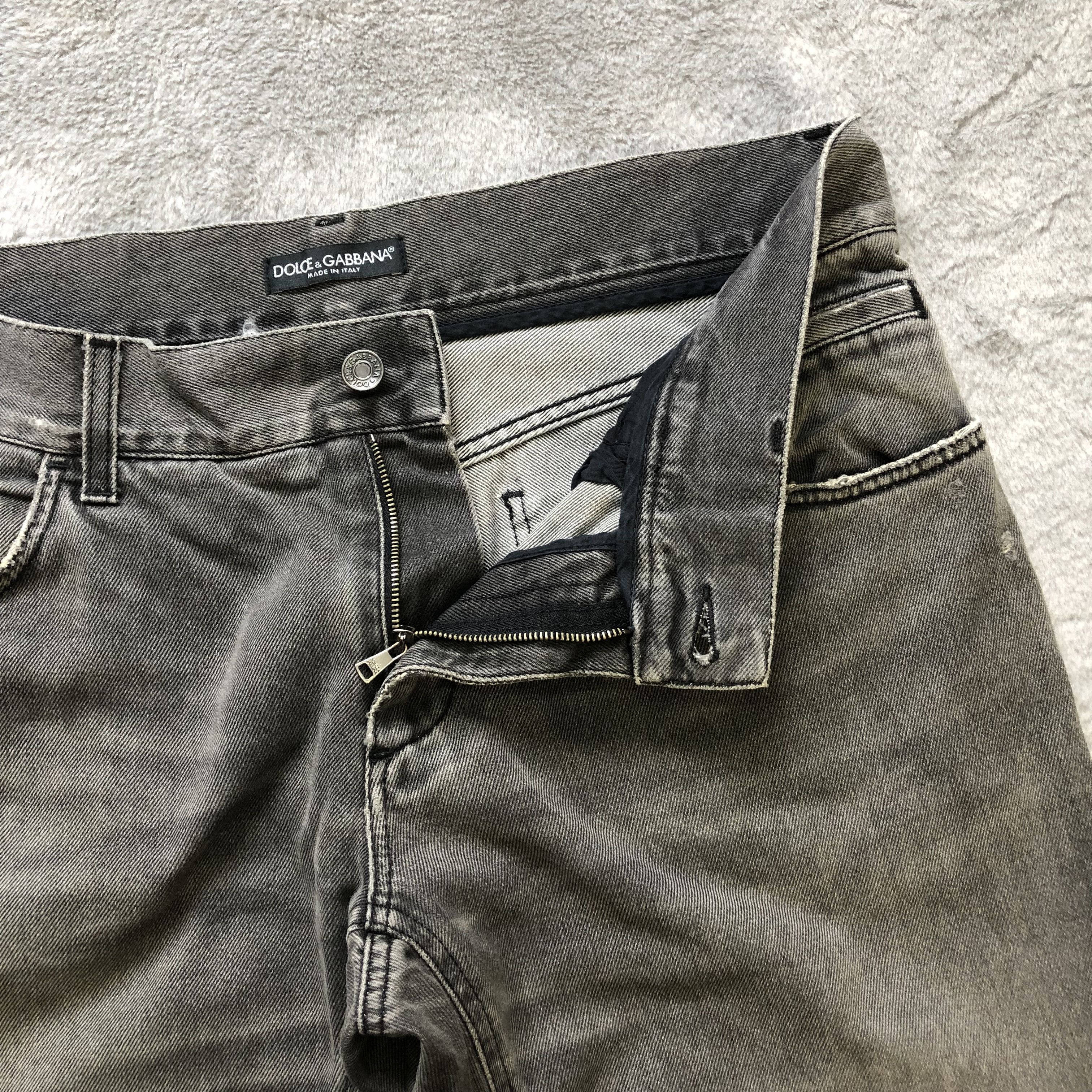 Dolce & Gabbana TRASHED🔥 D&G LIGHT WASH DENIM PANT #6661-78 Size US 35 - 7 Thumbnail