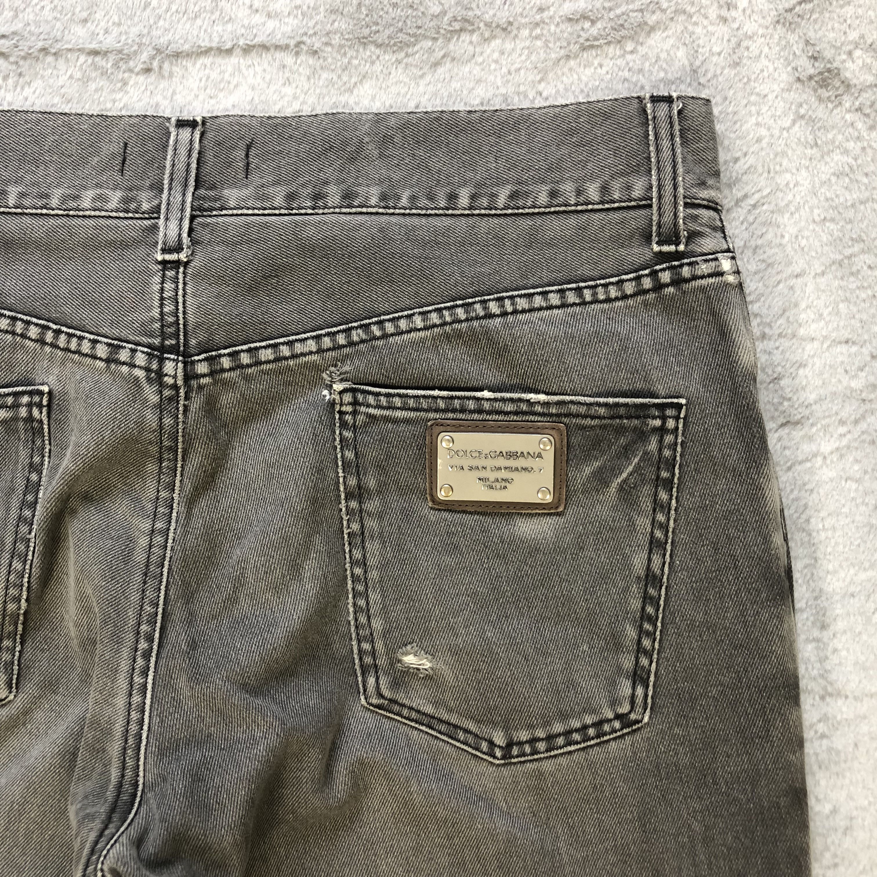 Dolce & Gabbana TRASHED🔥 D&G LIGHT WASH DENIM PANT #6661-78 Size US 35 - 19 Thumbnail