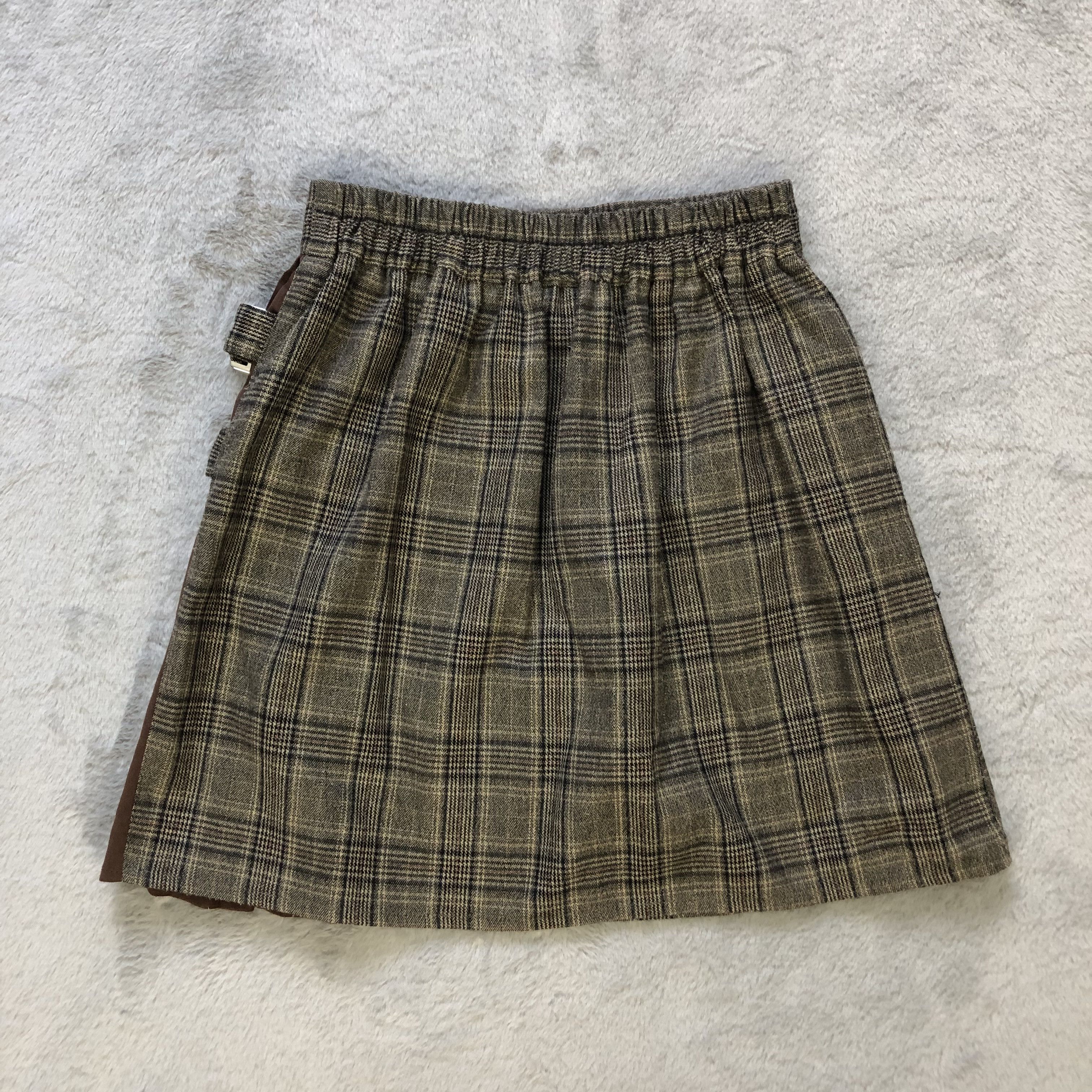 Japanese Brand LOVE TOXIC TARTAN CHECKED PLAID MINI SKIRT #6665-78 Size 27" / US 4 / IT 40 - 9 Thumbnail