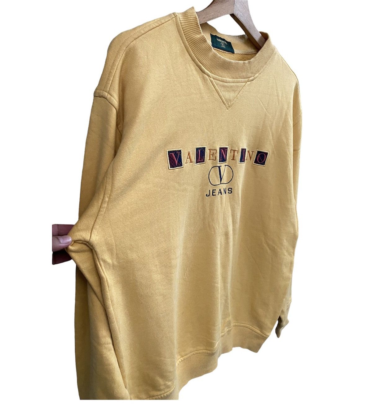 Valentino × Vintage Vintage valentino sweatshirt spellout big logo Size US L / EU 52-54 / 3 - 4 Thumbnail