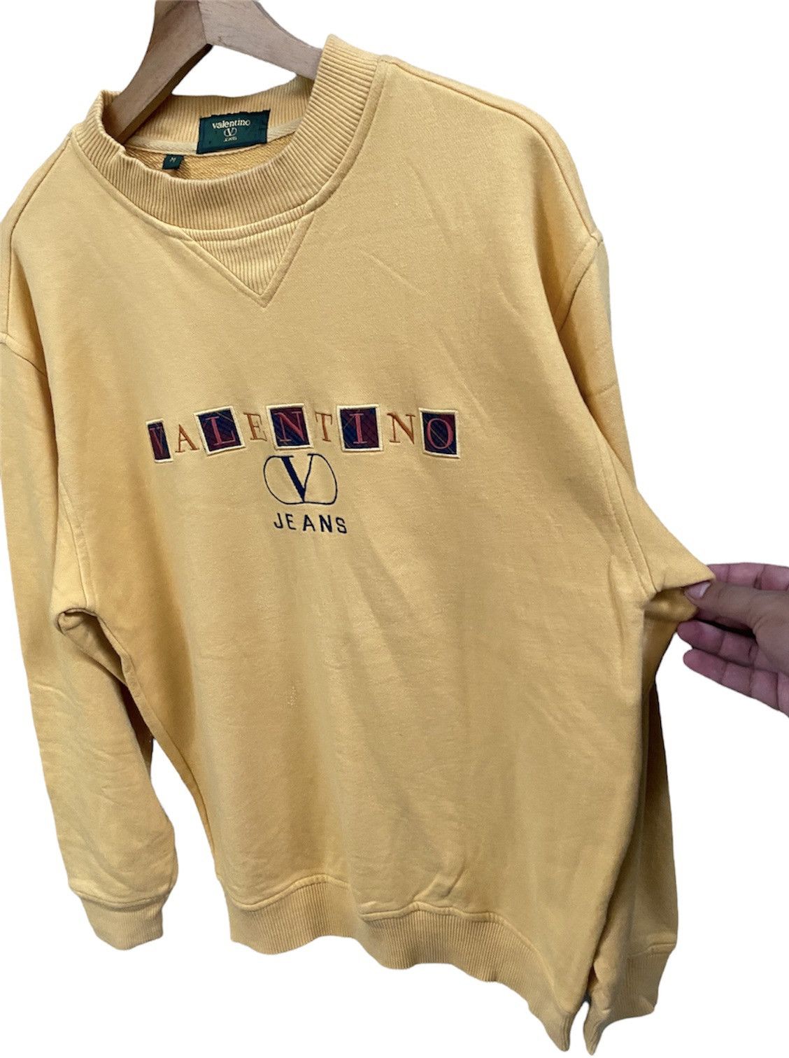 Valentino × Vintage Vintage valentino sweatshirt spellout big logo Size US L / EU 52-54 / 3 - 3 Thumbnail
