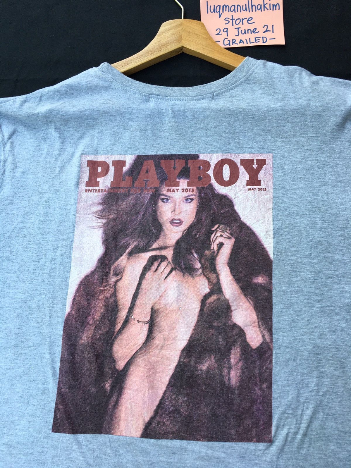 Playboy Vtg Playboy x Misguided Magazine Cover May2015 Print Tee Size US M / EU 48-50 / 2 - 7 Thumbnail