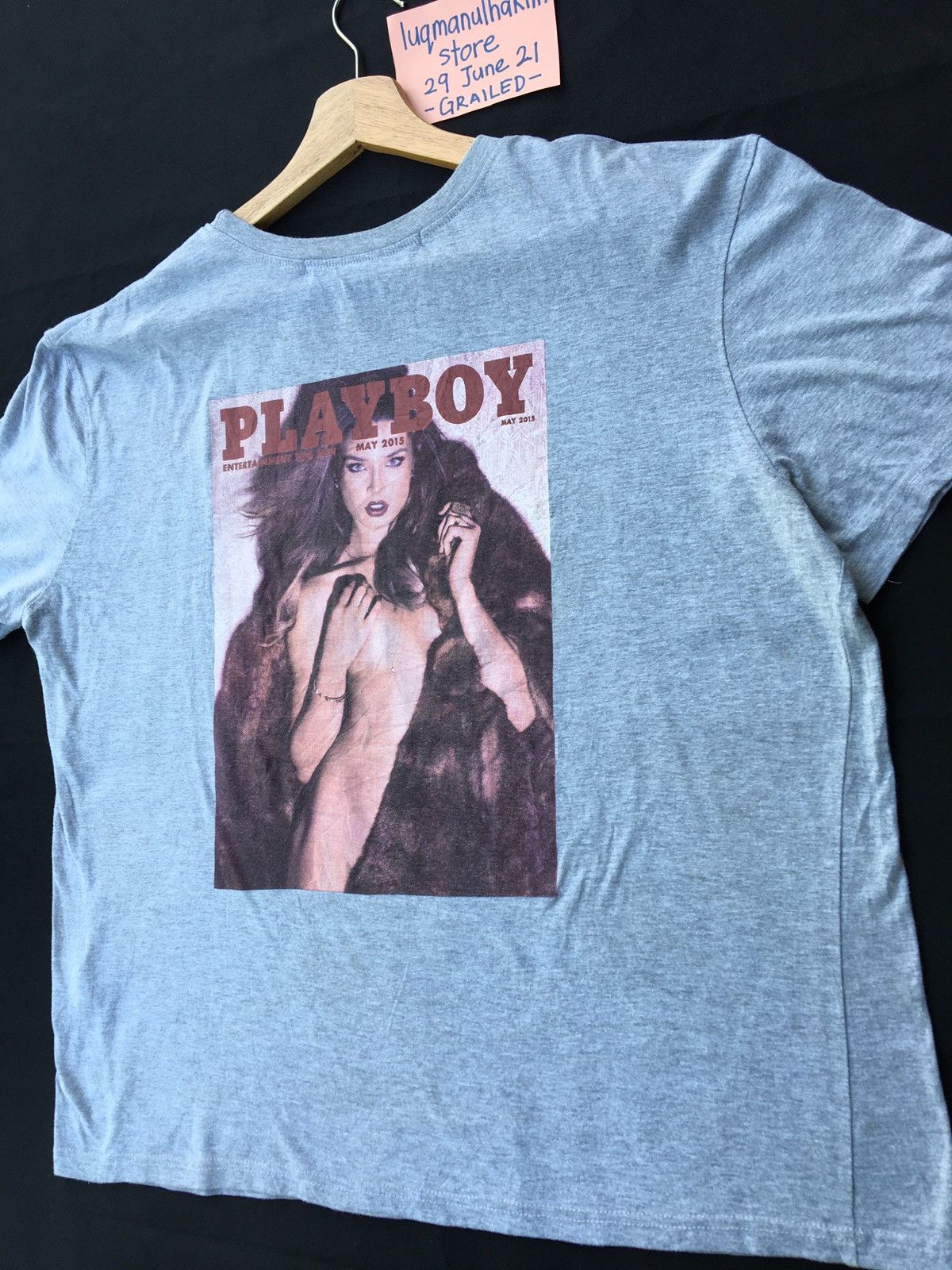 Playboy Vtg Playboy x Misguided Magazine Cover May2015 Print Tee Size US M / EU 48-50 / 2 - 6 Thumbnail