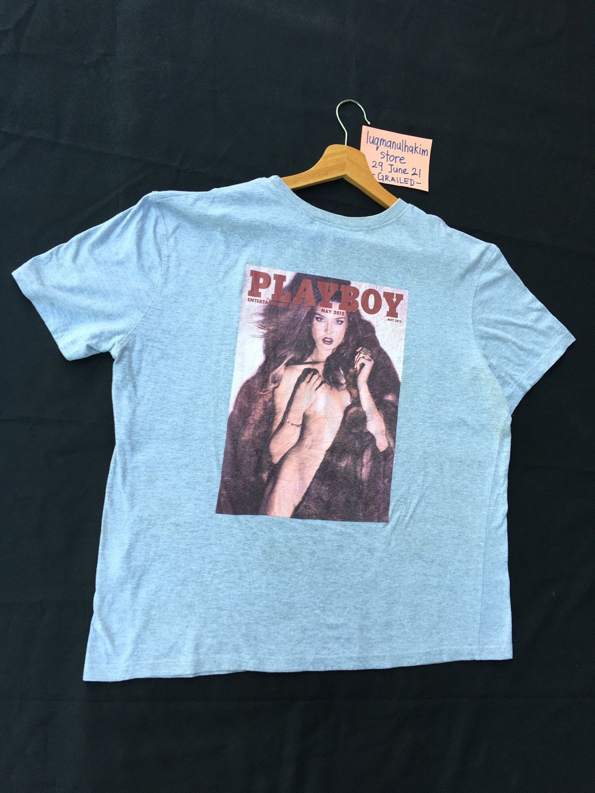 Playboy Vtg Playboy x Misguided Magazine Cover May2015 Print Tee Size US M / EU 48-50 / 2 - 3 Thumbnail