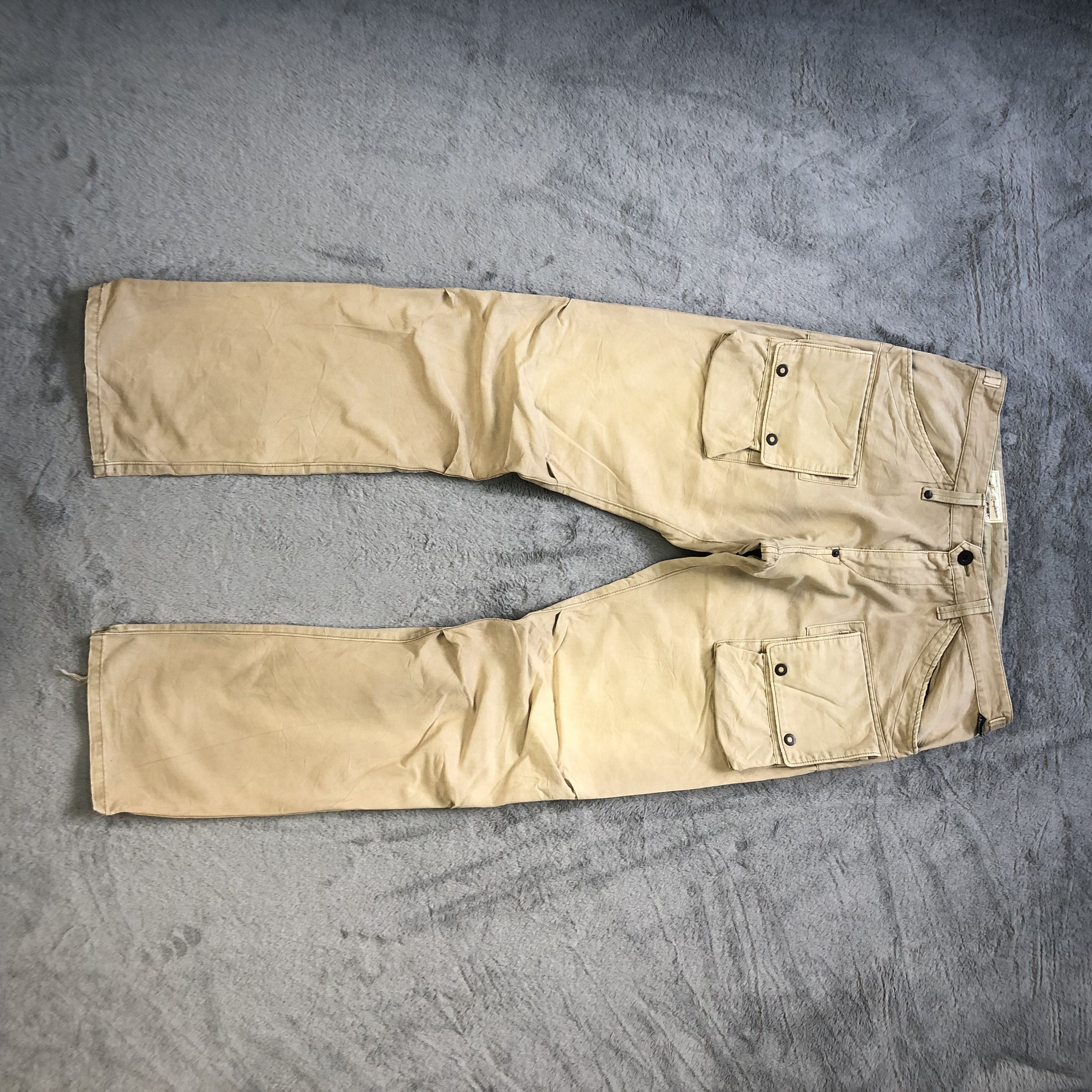 image of Avirex Armed Forces Navy Monkey Pants 6676-79 in Beige, Men's (Size 34)