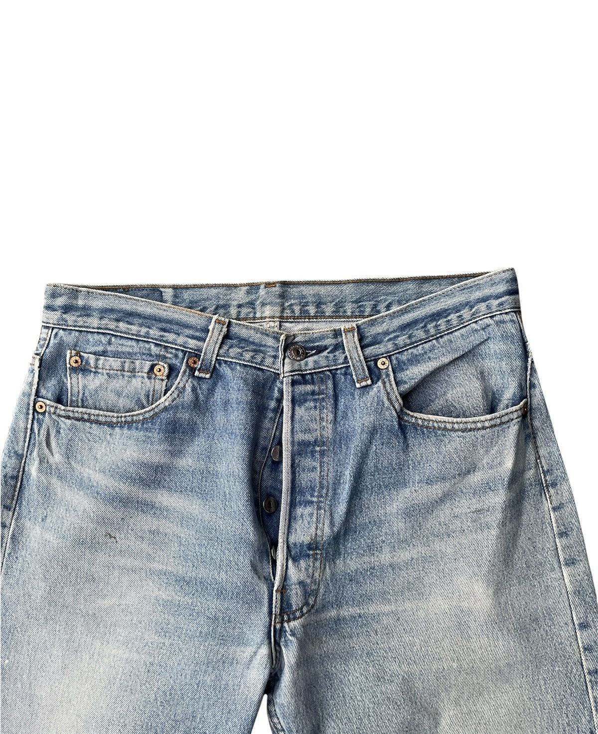 Levi's Vintage Levi’s 501 e 1991 Usa Aging Faded Distressed Denim Size US 33 - 8 Thumbnail