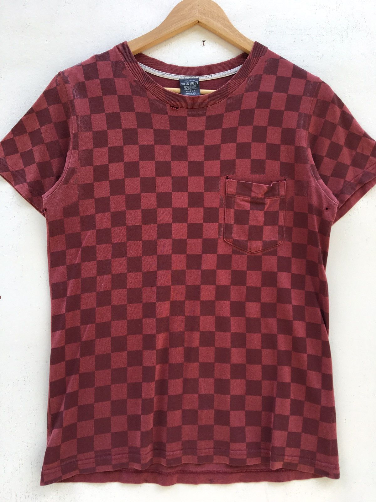 Number (N)ine Rare Number (N)ine Checkered Distressed T-Shirt Size US S / EU 44-46 / 1 - 4 Thumbnail