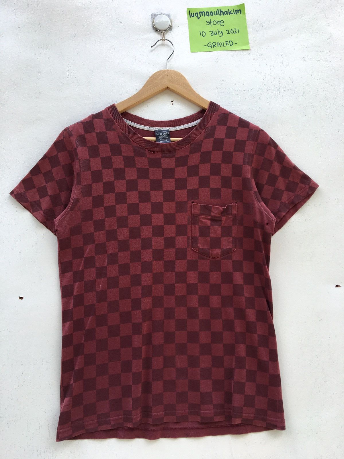 Number (N)ine Rare Number (N)ine Checkered Distressed T-Shirt Size US S / EU 44-46 / 1 - 1 Thumbnail